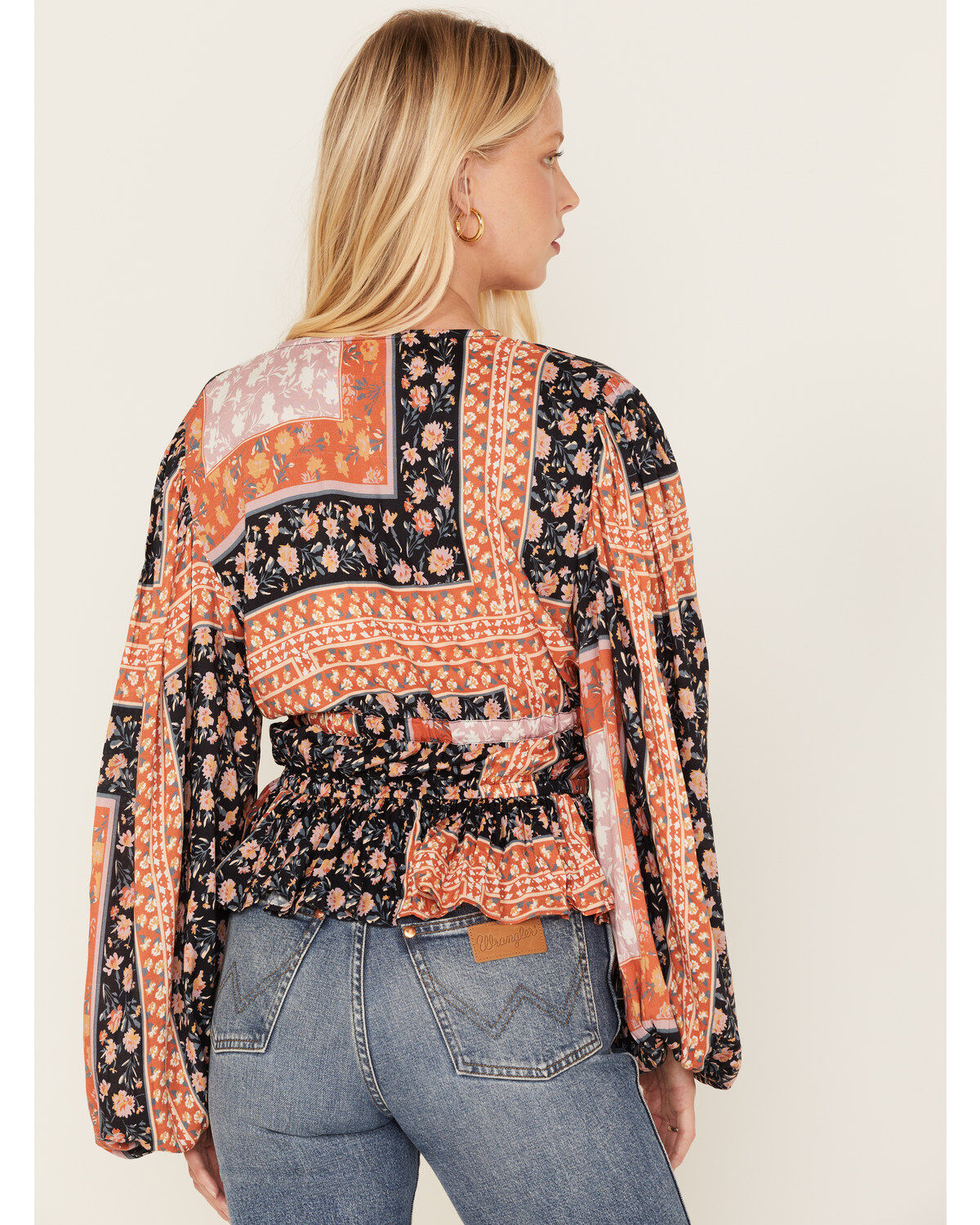 Jen's Pirate Booty Women's Roma Floral Patchwork Print Top