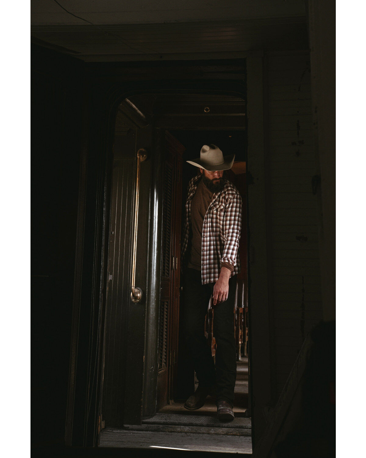 Moonshine Spirit Men's Dirt Runner Plaid Print Snap Western Flannel Shirt