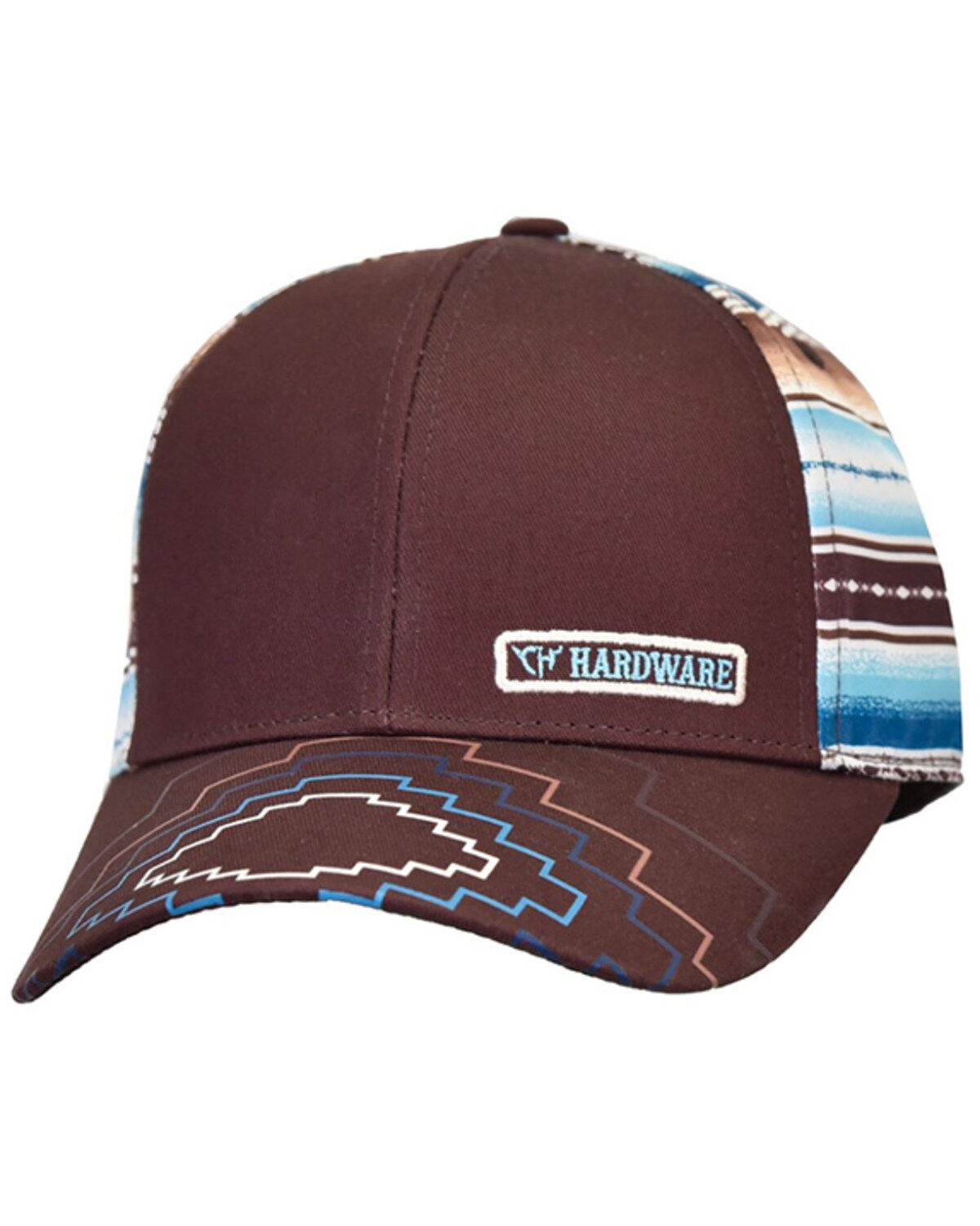 Cowgirl Hardware Women's Southwestern Serape Striped Ball Cap