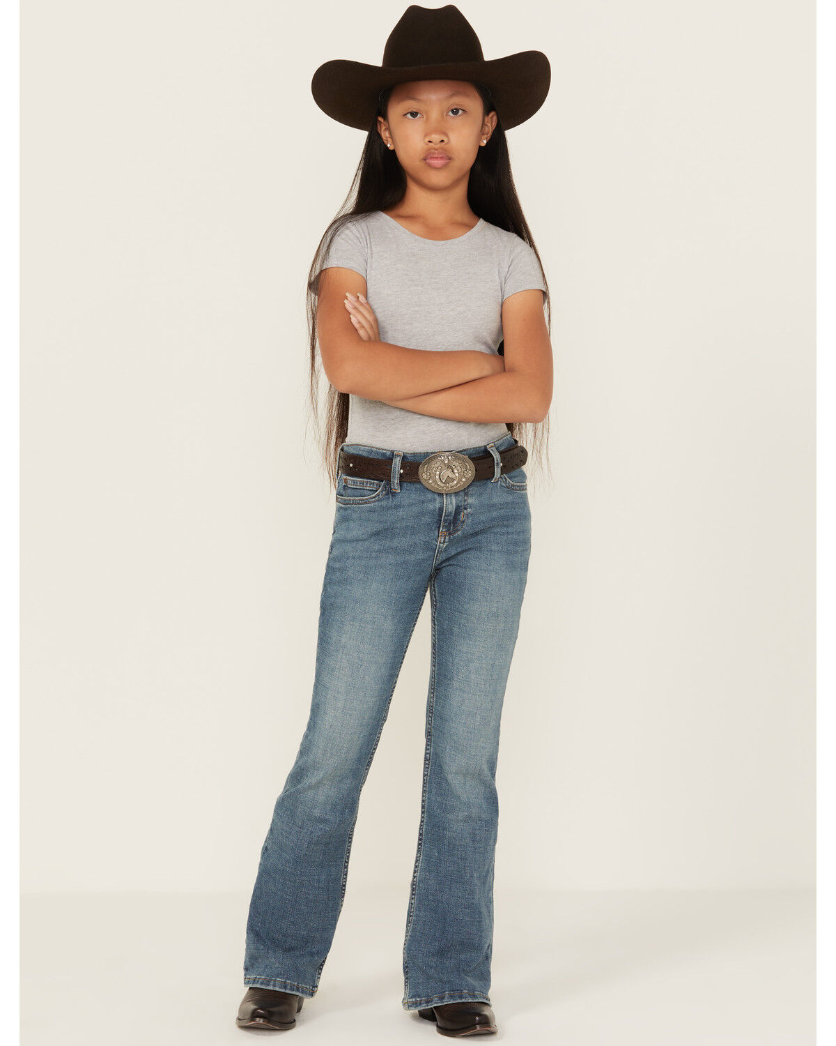 Wrangler Girls' Flare Stretch Denim Jeans