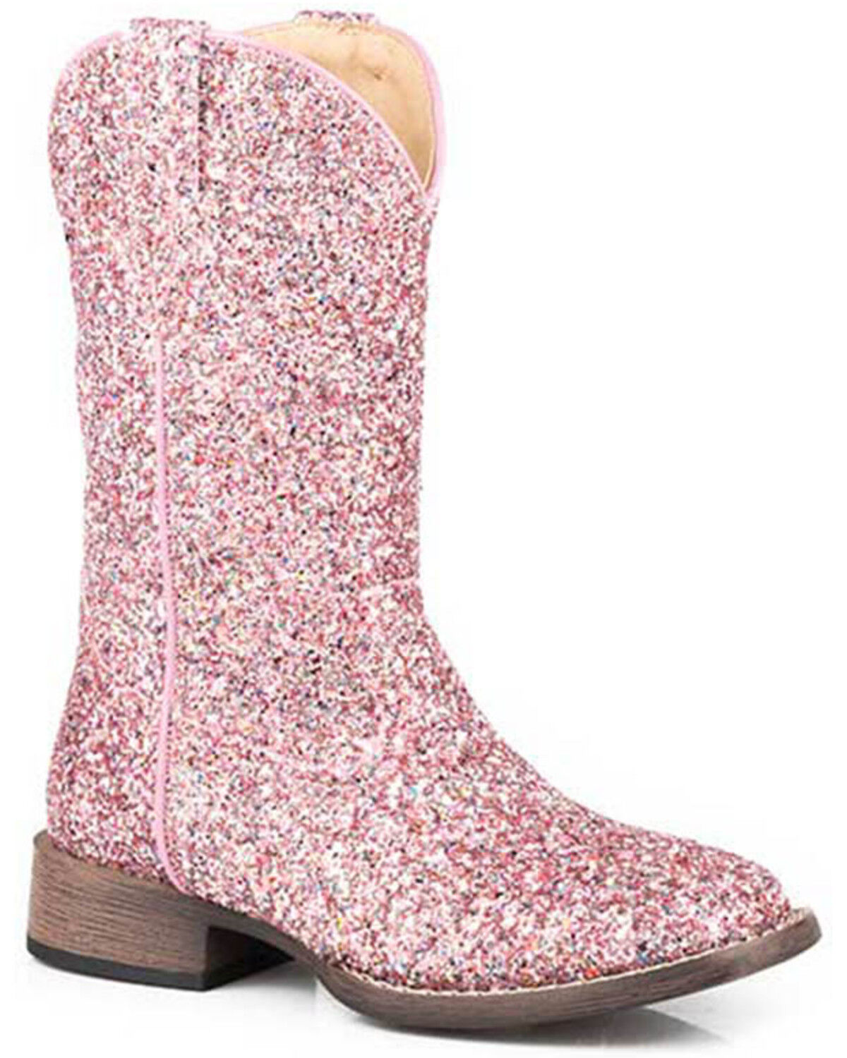 Roper Girls' Glitter Galore Western Boots - Broad Square Toe