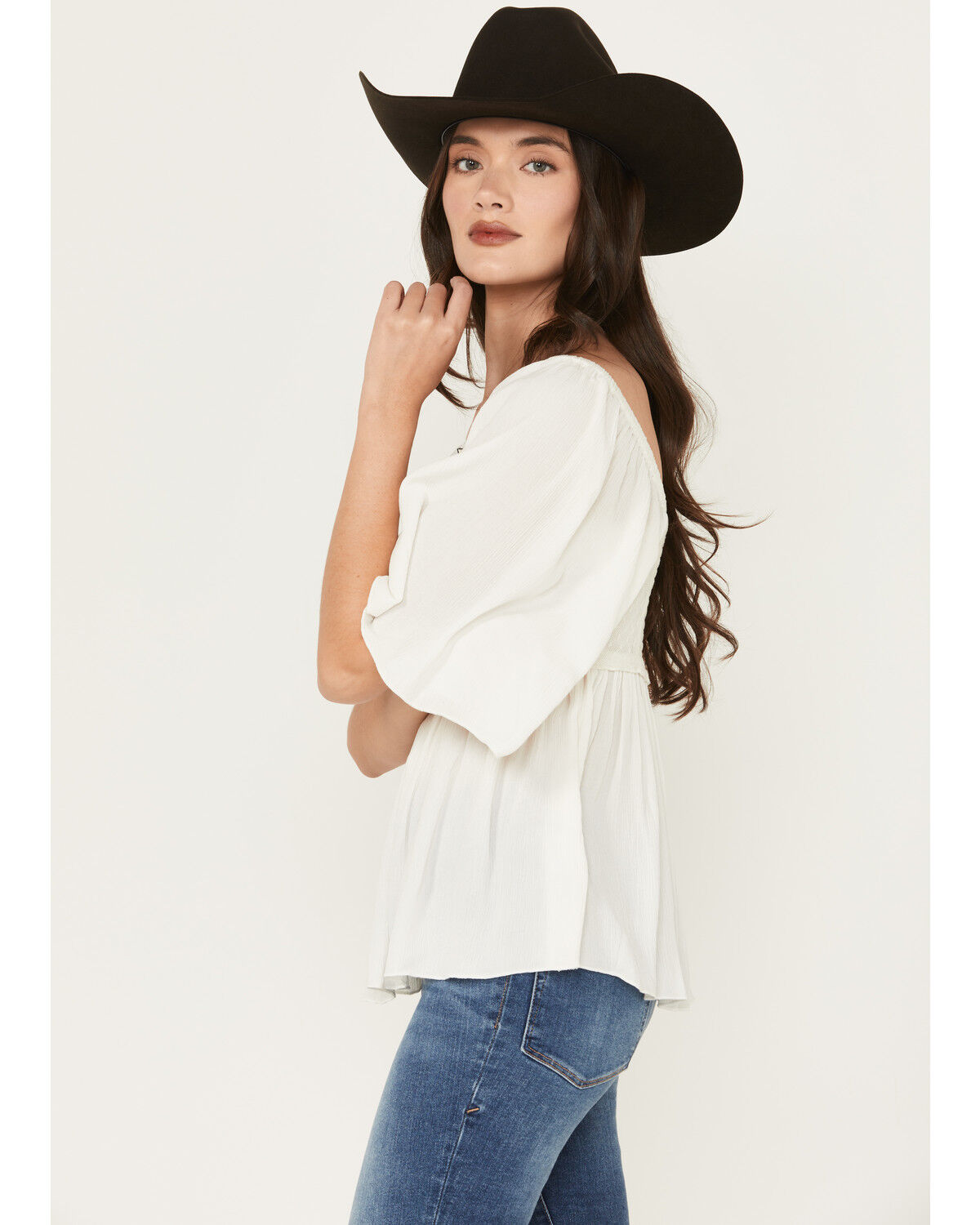 Shyanne Women's Embroidered Crinkle Tunic