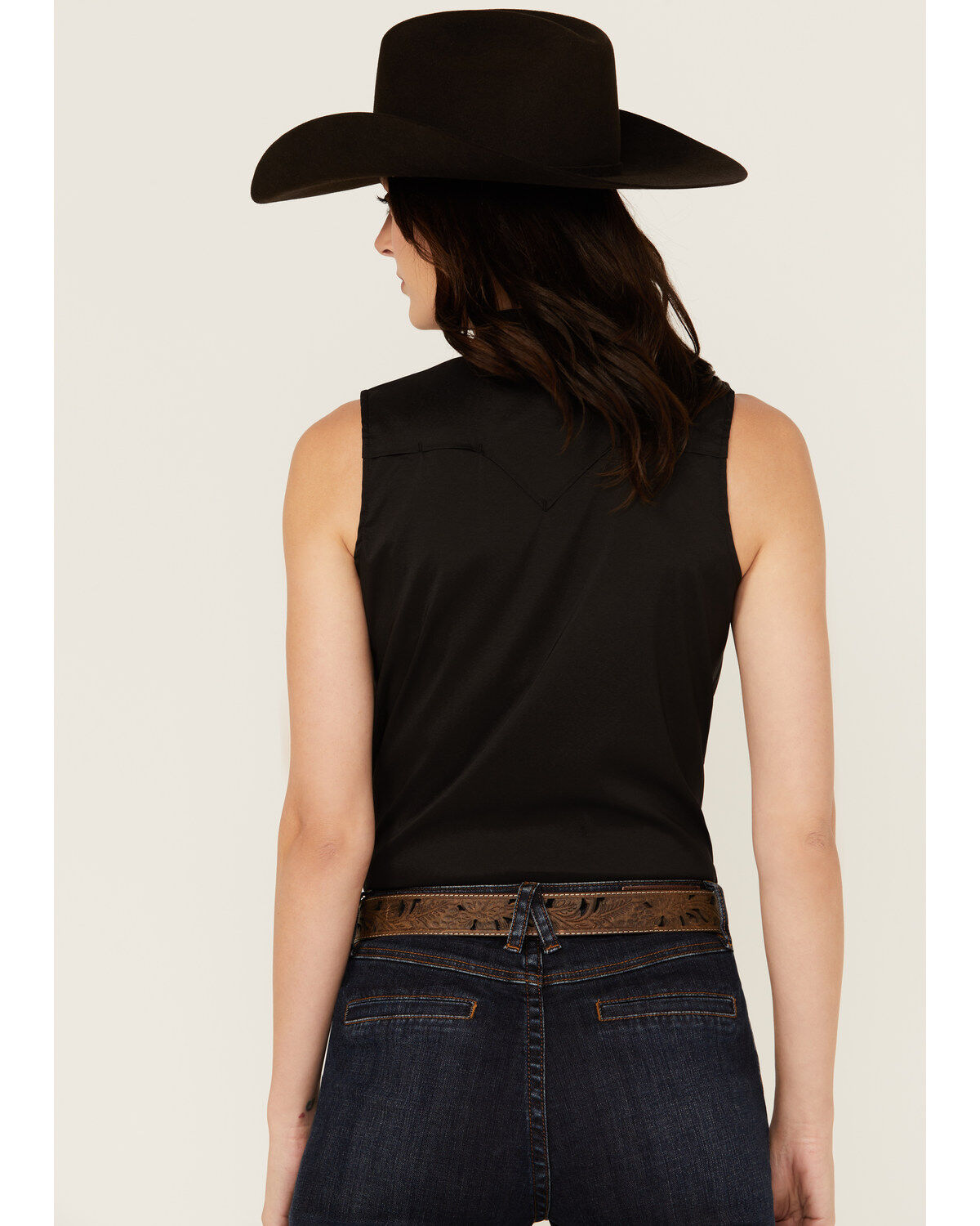 Shyanne Women's Vented Back Yoke Sleeveless Performance Stretch Riding Shirt