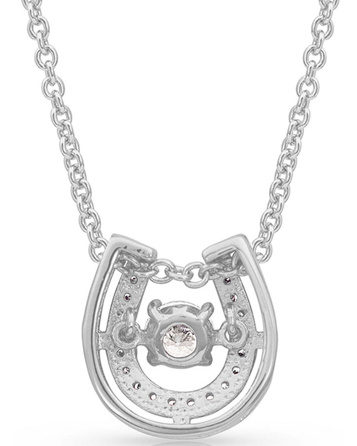 Montana Silversmiths Women's Dancing With Luck Horseshoe Necklace