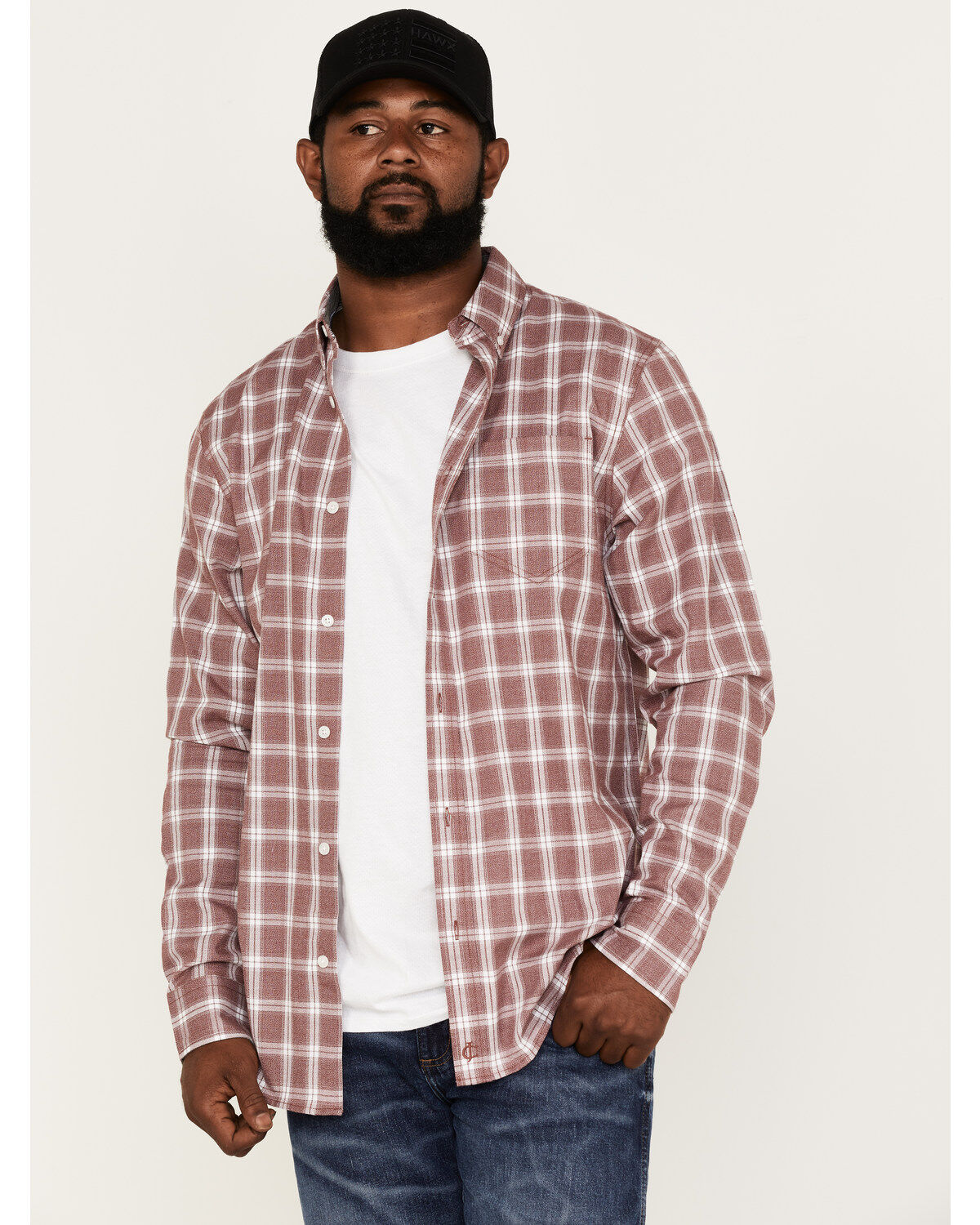 Cody James Men's Montana Plaid Print Long Sleeve Button Down Shirt