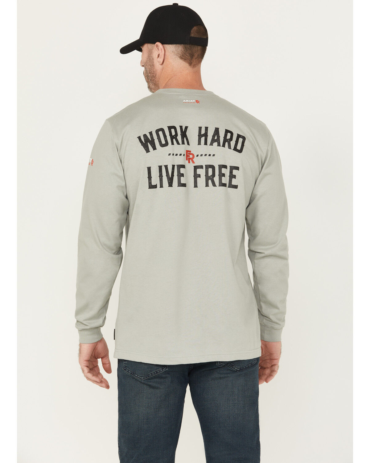 Ariat Men's FR Work Hard Live Free Short Sleeve Pocket Work Shirt