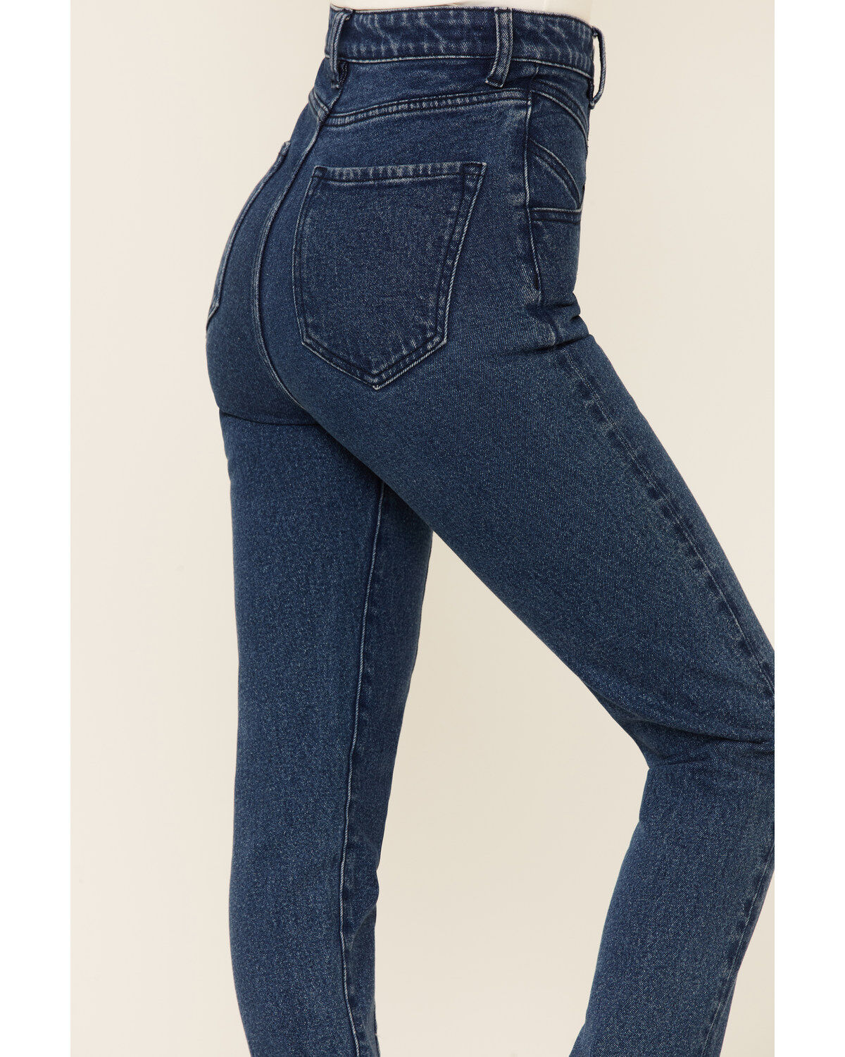 Wishlist Women's Dark Wash Acid Fading High Rise Skinny Jeans