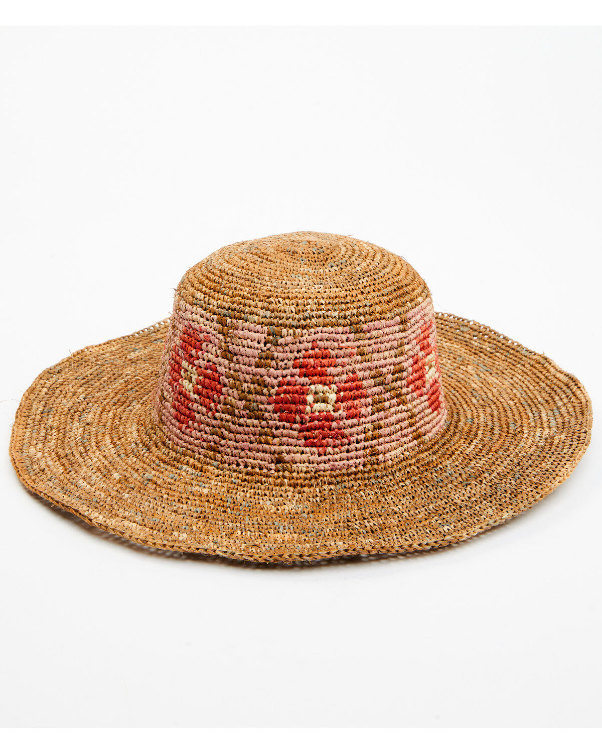 Shyanne Women's Floral Crochet Straw Fashion Sun Hat