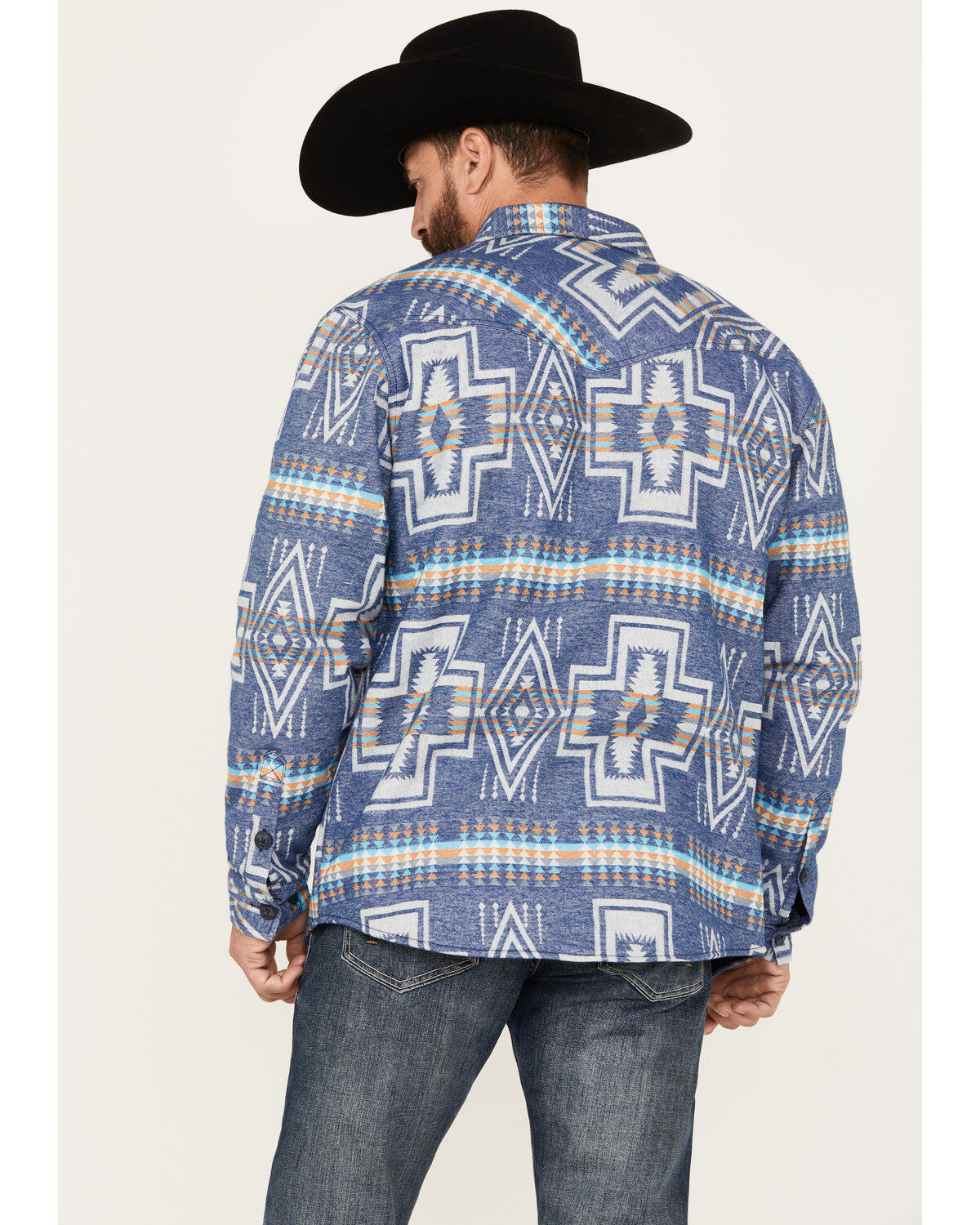 Cody James Men's Southwestern Print Rider Shirt Jacket