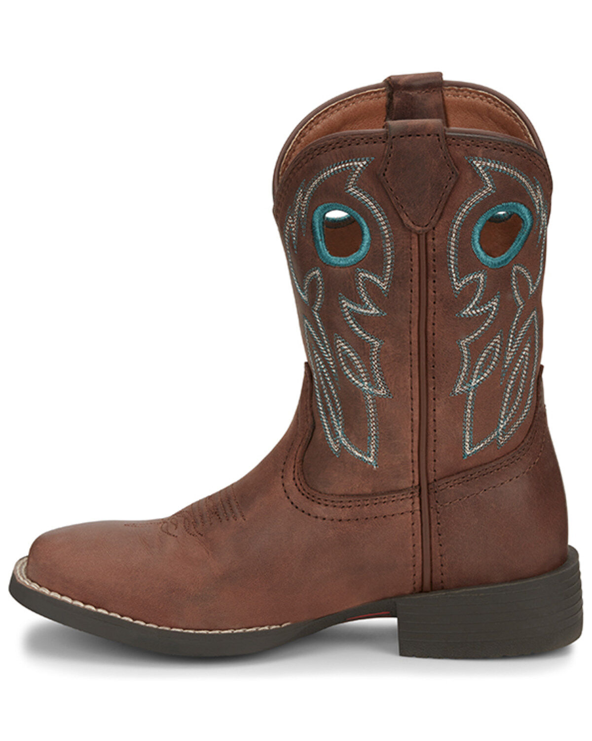 Justin Boys' Bowline Junior Western Boots - Broad Square Toe
