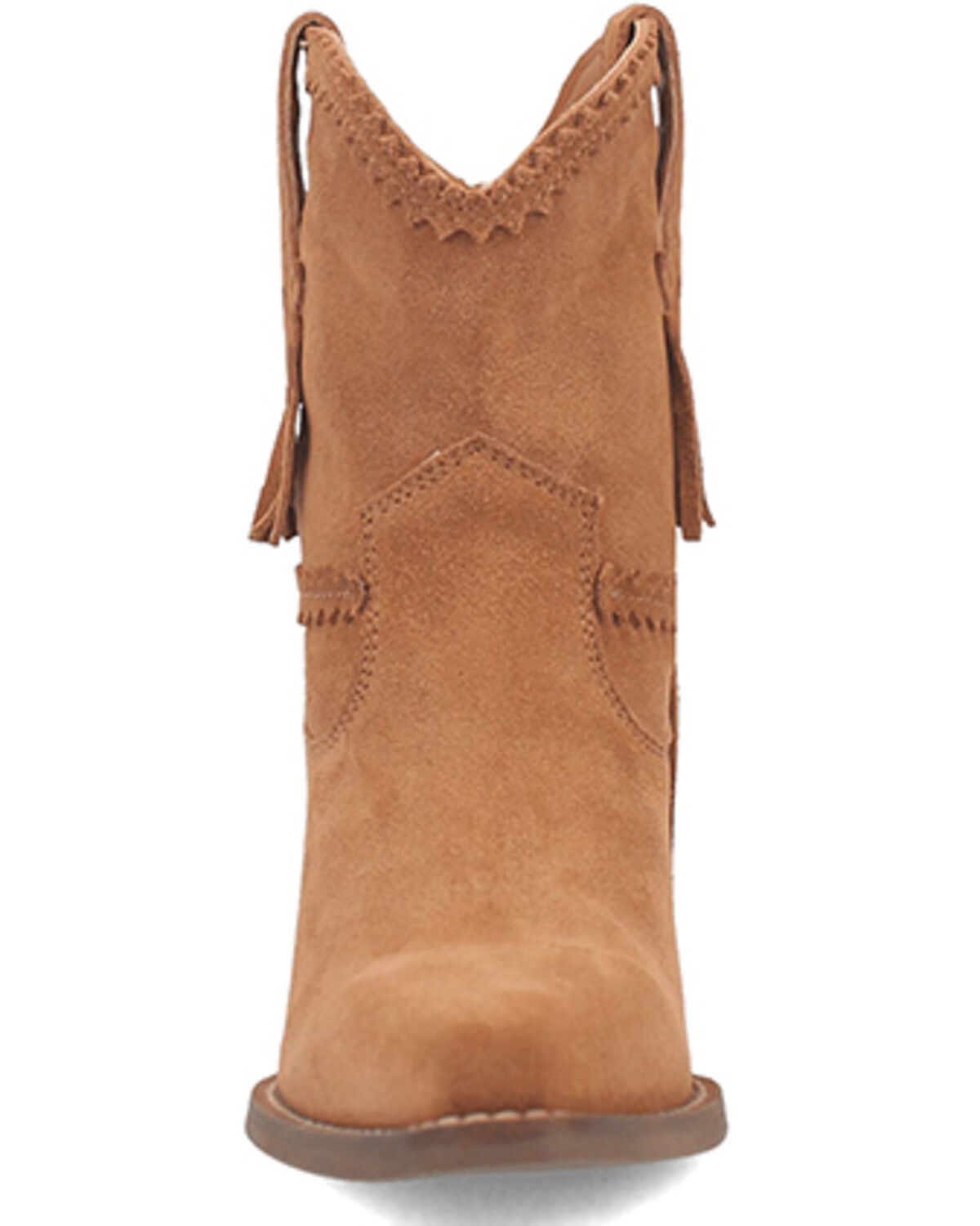 Dingo Women's Fandango Fringe Suede Western Booties - Snip Toe