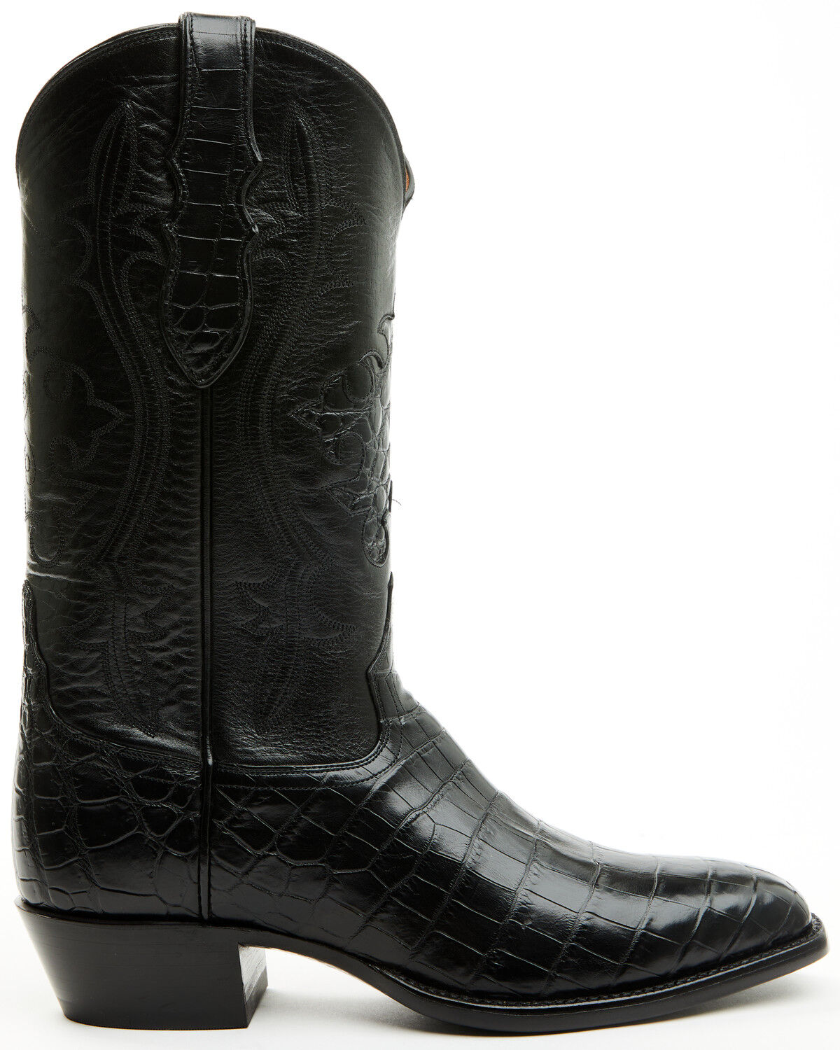 Tony Lama Men's Nile Lightwood Exotic Caiman Western Boots - Square Toe