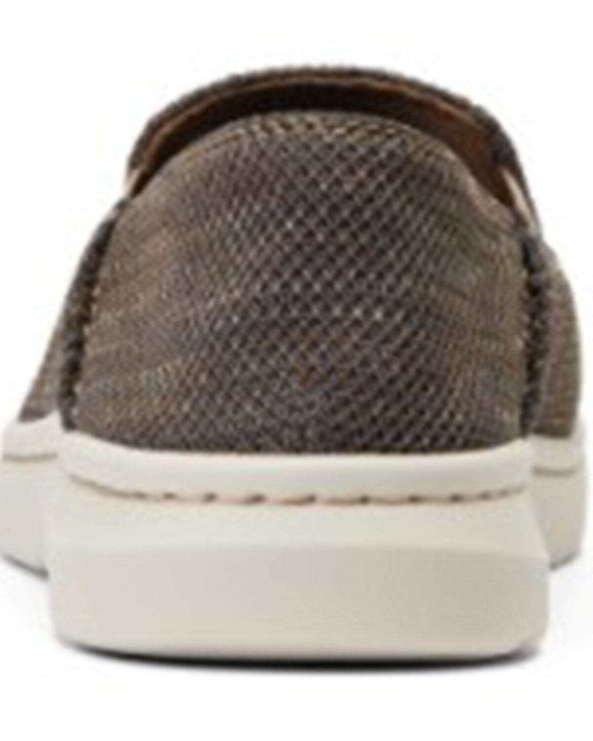 Ariat Men's Heather Brown Hilo 360 Canvas Slip-On Casual Shoe - Moc Toe