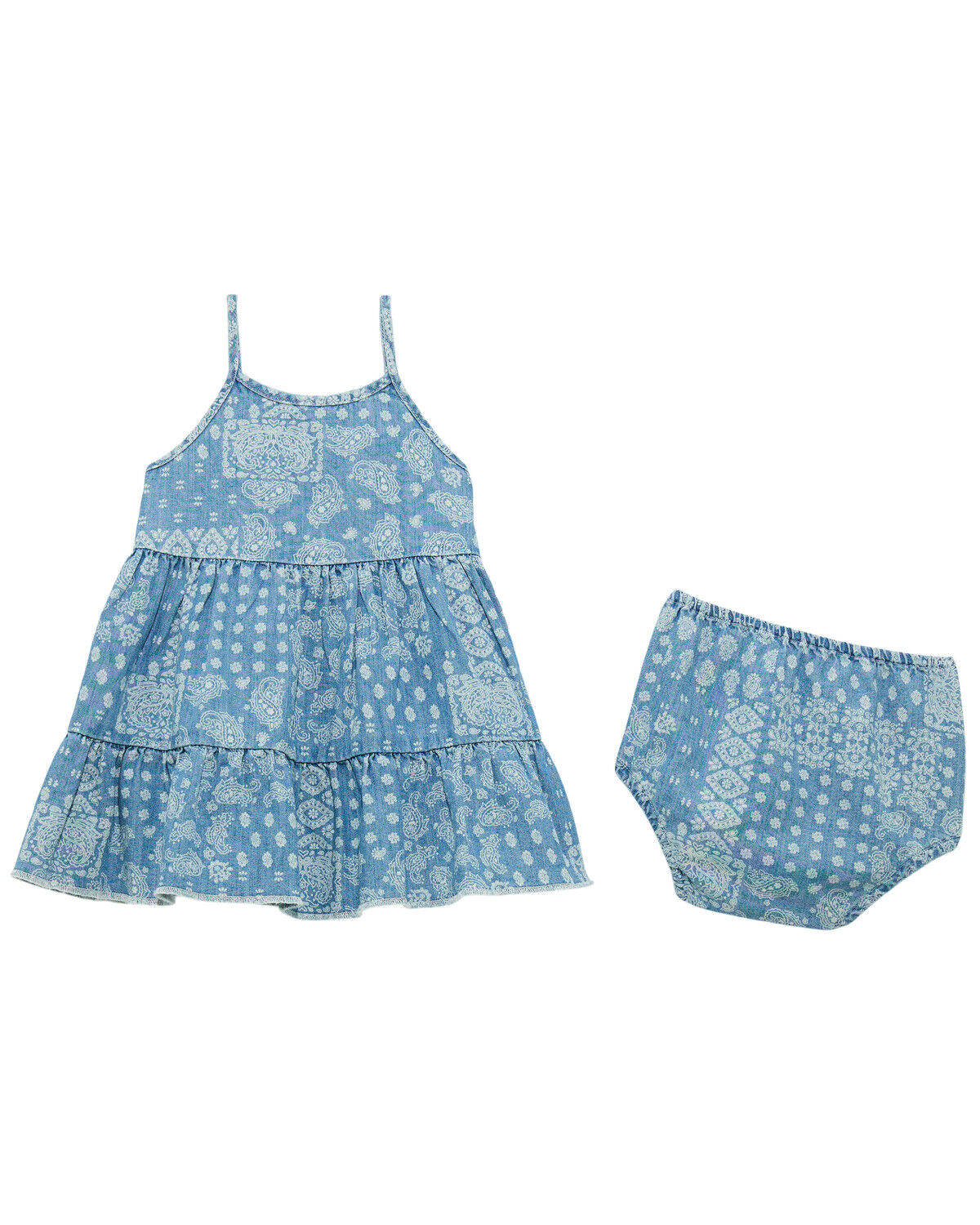 Wrangler Toddler Girls' Bandana Print Denim Dress