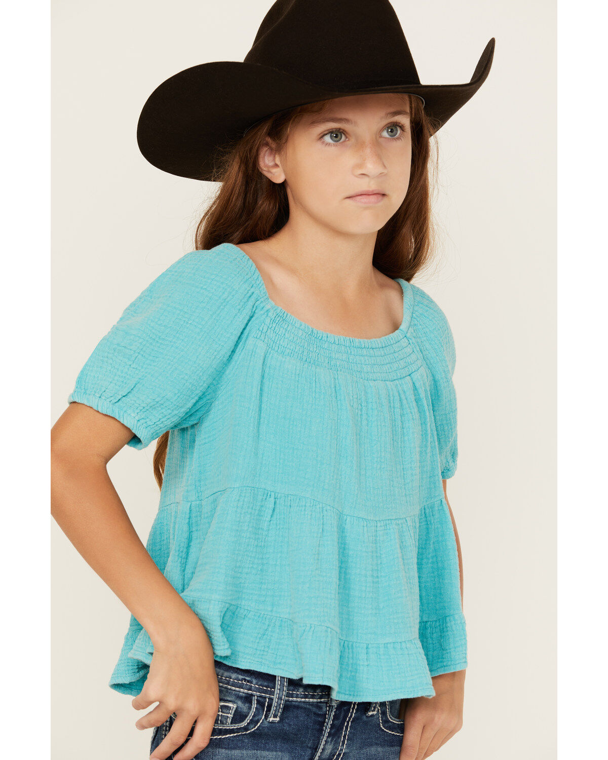 Hayden LA Girls' Puff Sleeve Top