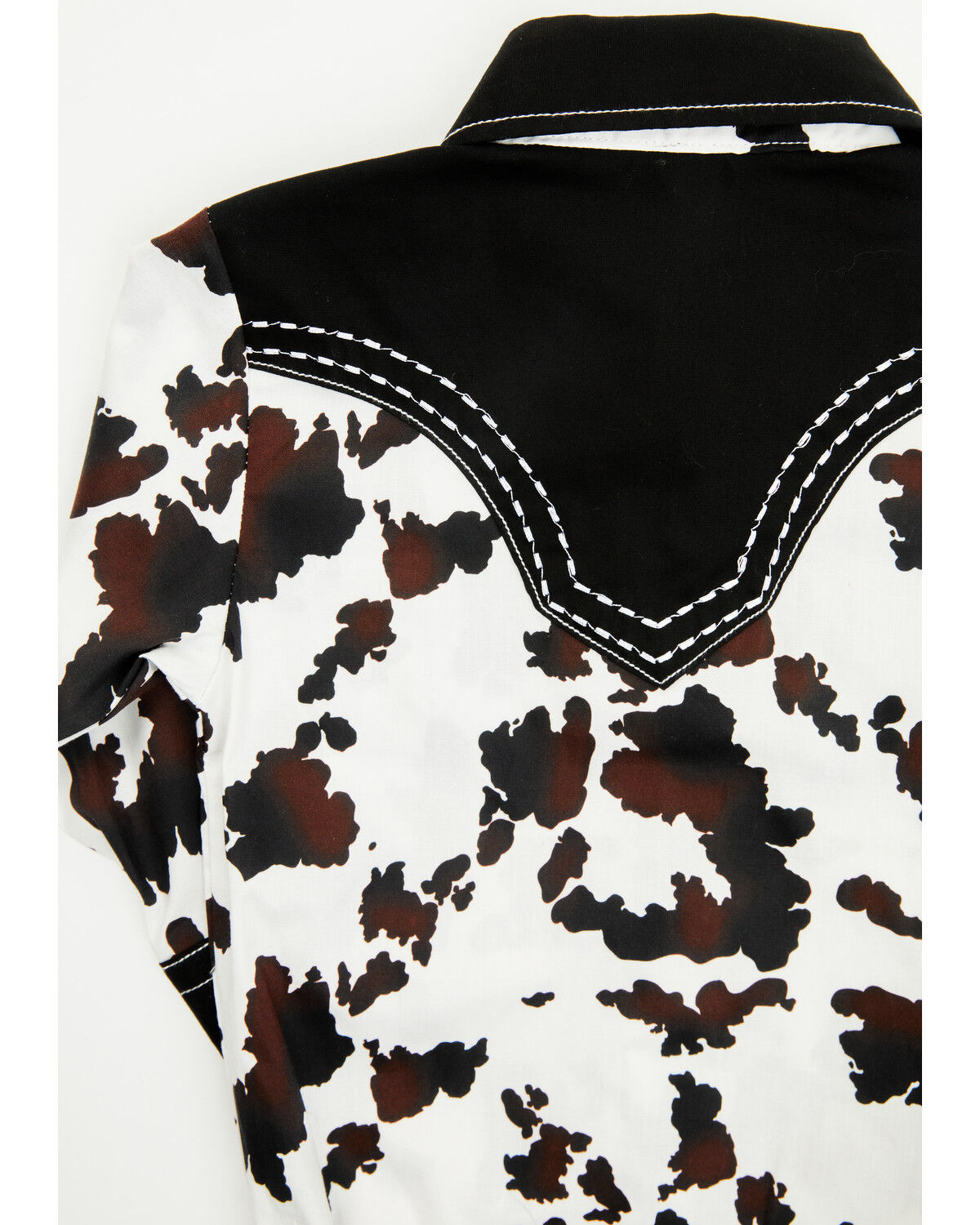 Cowgirl Hardware Infant Girls' Moody Cow Print Long Sleeve Snap Onesie