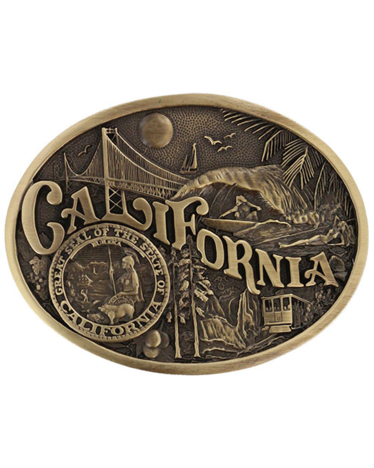 Montana Silversmiths California State Belt Buckle