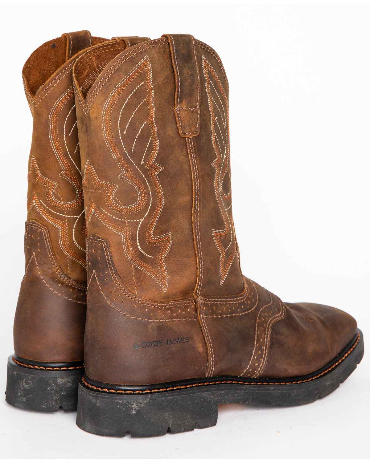 Cody James® Men's Broad Square Toe Western Work Boots
