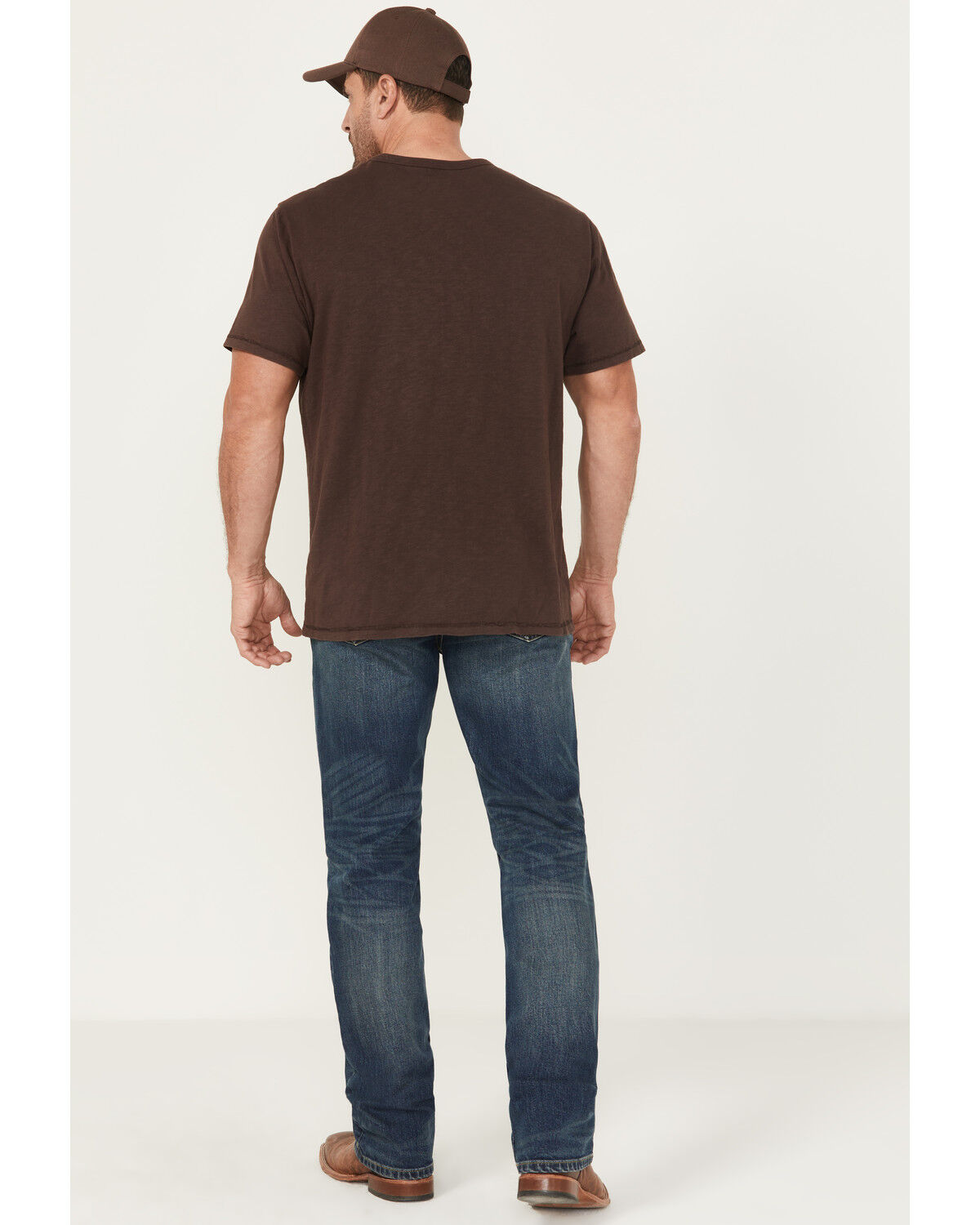 Brothers and Sons Men's Charger Dark Wash Slim Straight Stretch Denim Jeans