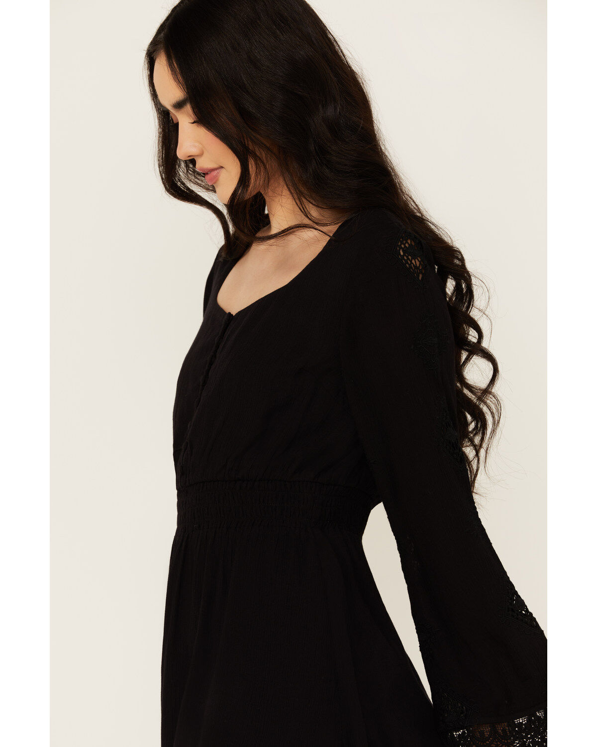 Idyllwind Women's Scotts Lace Long Sleeve Mini Dress