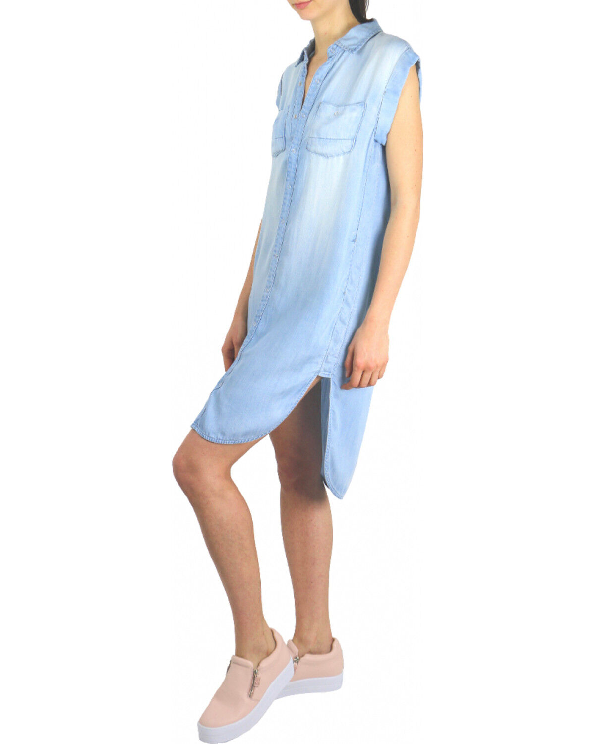 Tractr Blu Women's High-Low Shirt Dress
