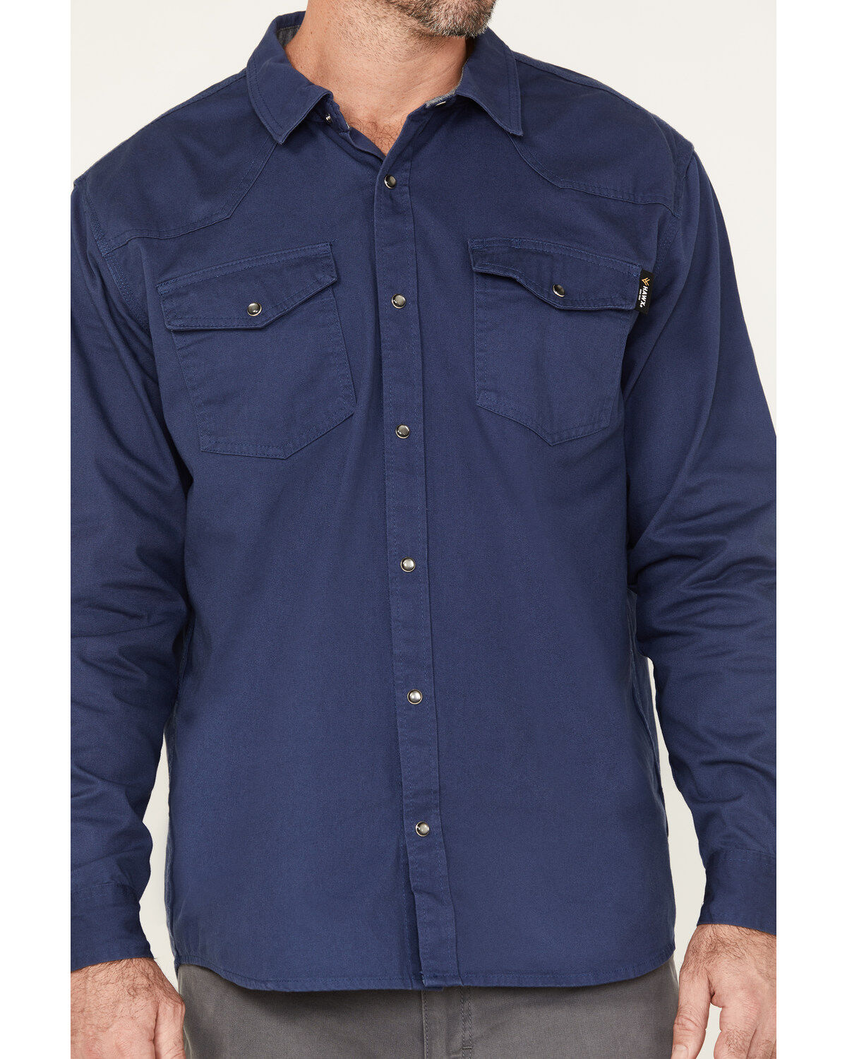 Hawx Men's Twill Western Snap Work Shirt