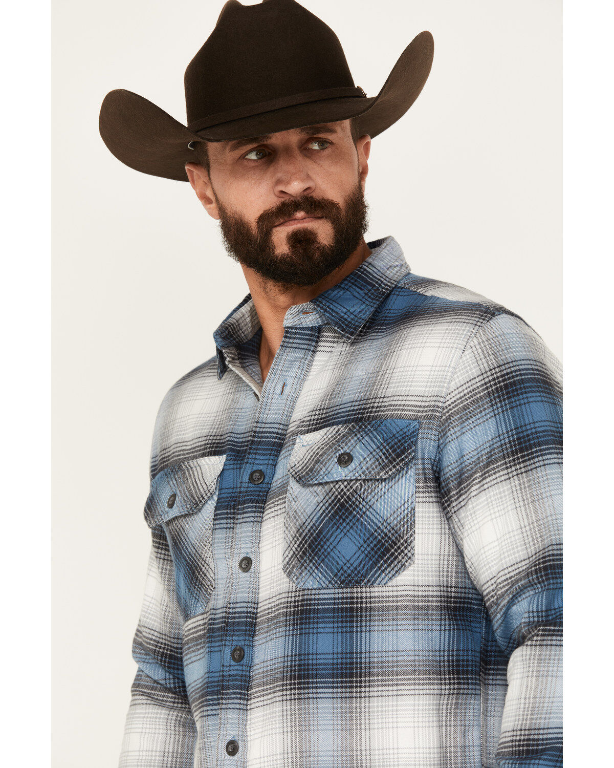 Pendleton Men's Burnside Plaid Print Long Sleeve Button-Down Western Shirt