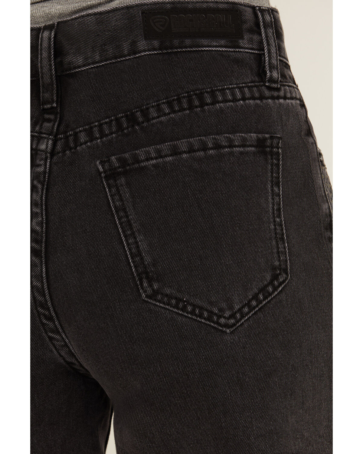 Rock & Roll Denim Women's High Rise Studded Cut Off Shorts