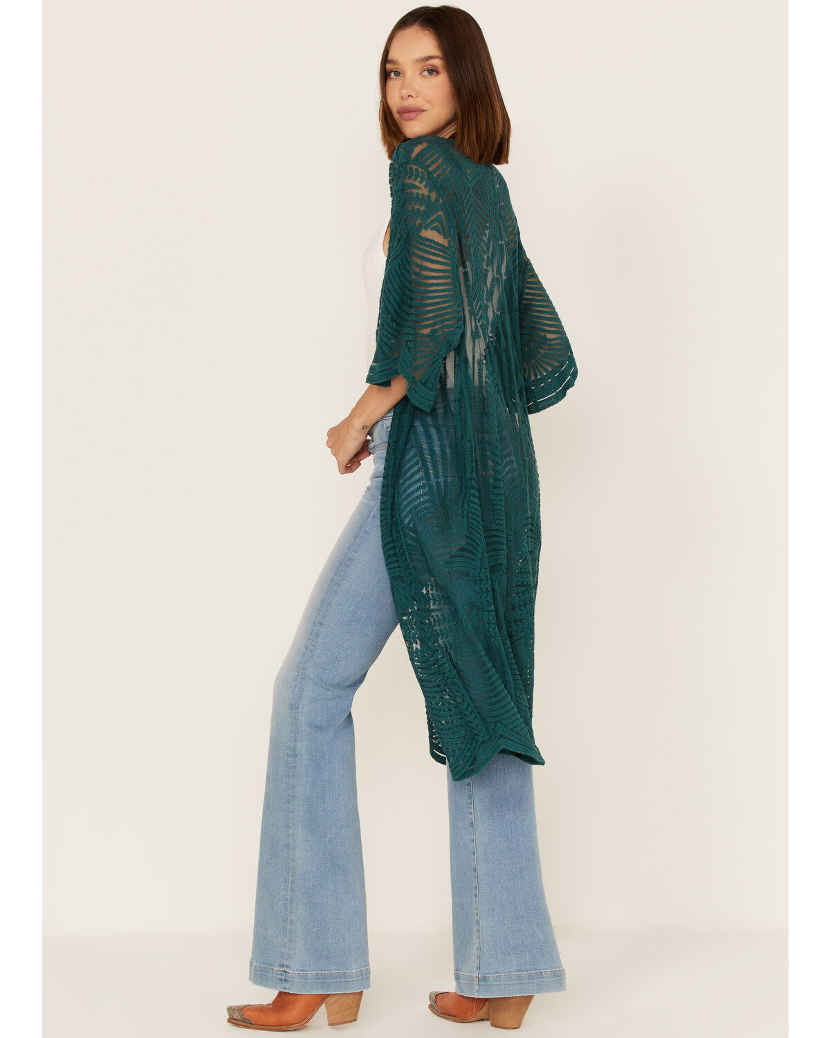 Shyanne Women's Geo Lace Kimono