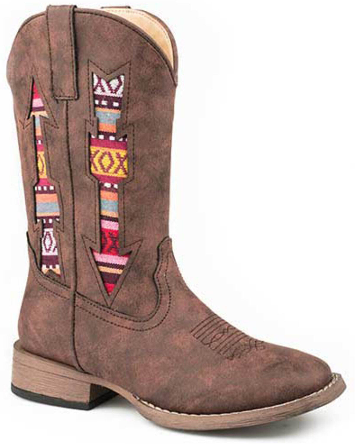 Roper Boys' Southwestern Arrow Western Boots - Square Toe