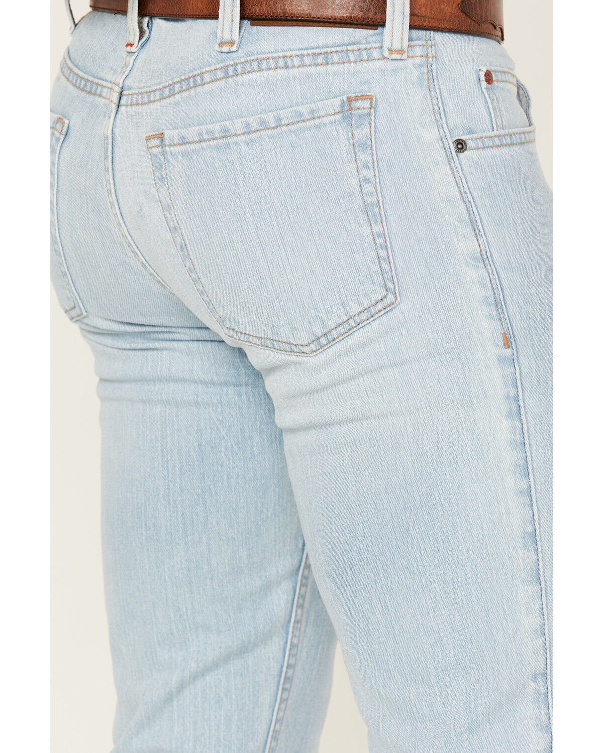 Justin Men's J1 Original Light Wash Modern Slim Straight Stretch Denim Jeans