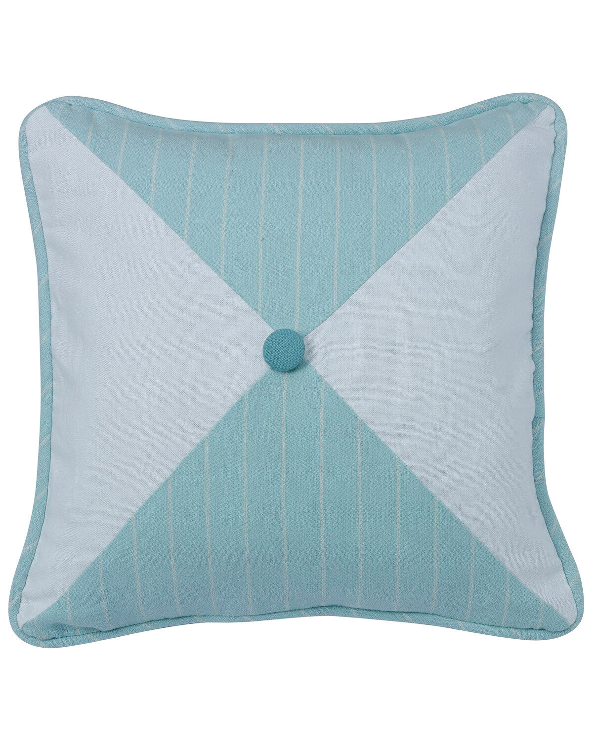 HiEnd Accents Catalina Striped and Chevron Reversible Pillow