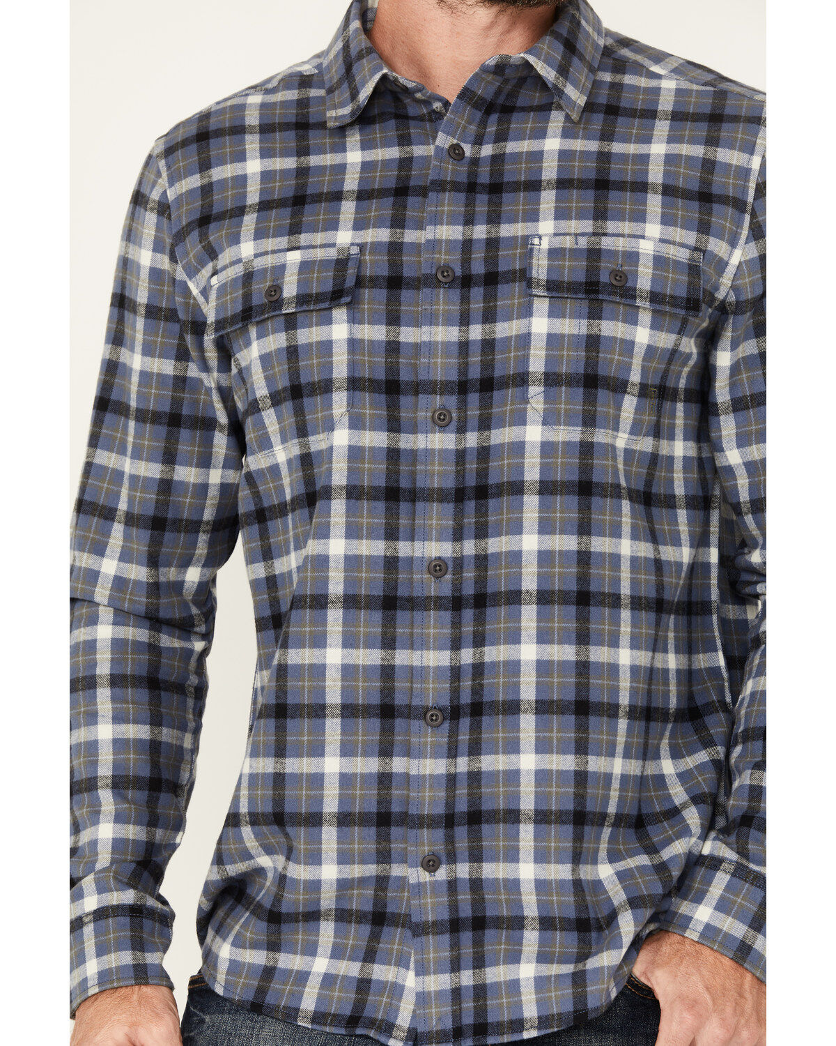 Brothers and Sons Men's Bosque Everyday Plaid Print Long Sleeve Button Down Flannel Shirt