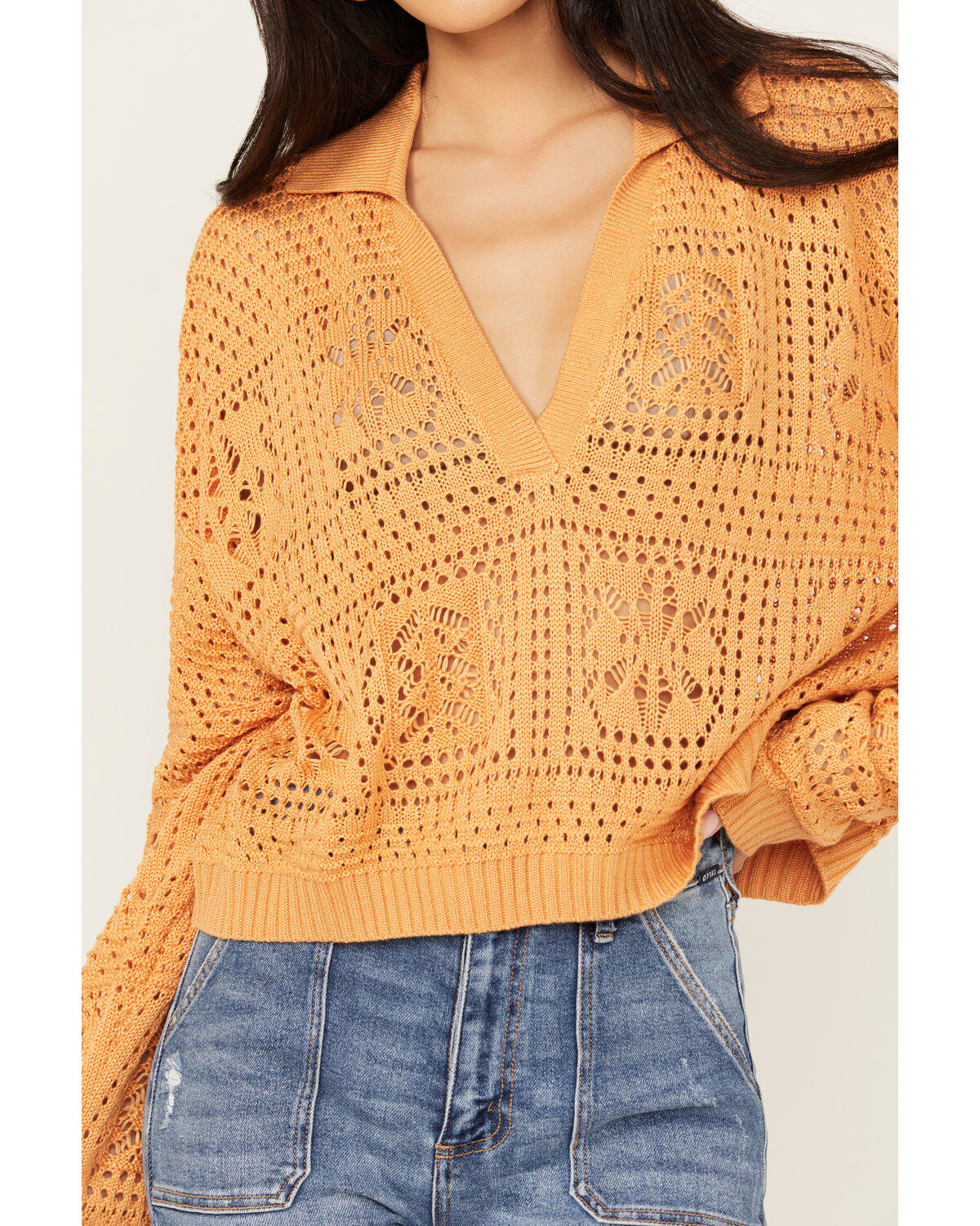 Revel Women's Open Weave Sweater