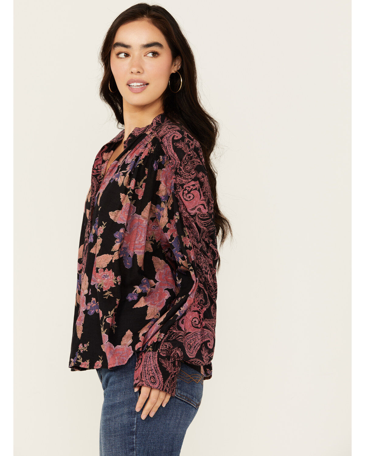 Free People Women's Maraya Floral Printed Top