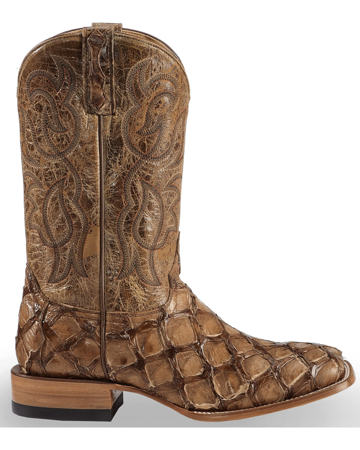 Cody James Men's Pirarucu Exotic Boots - Broad Square Toe