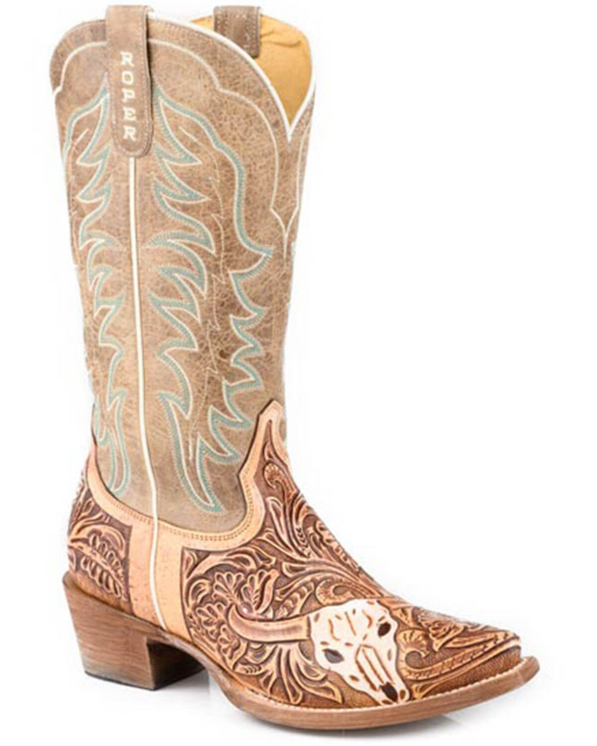 Roper Women's Cattle Cate Western Boots - Snip Toe