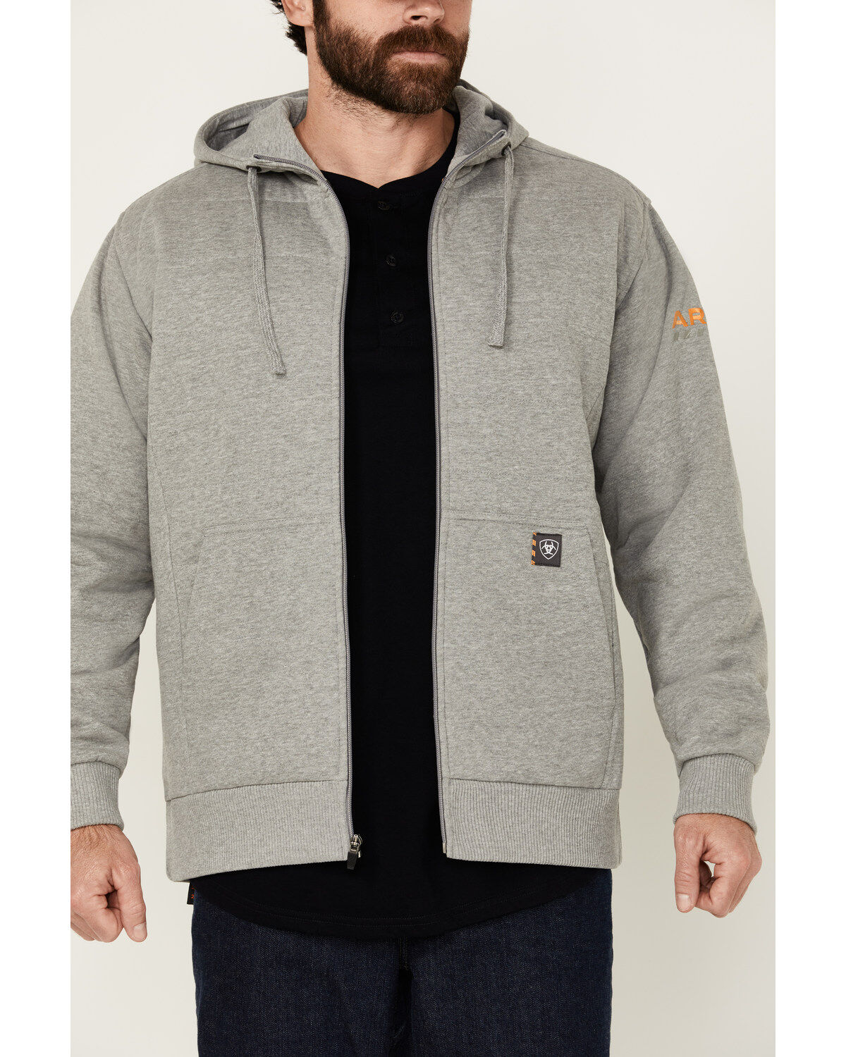 Ariat Men's Rebar All-Weather Insulated Full Zip Hooded Sweatshirt