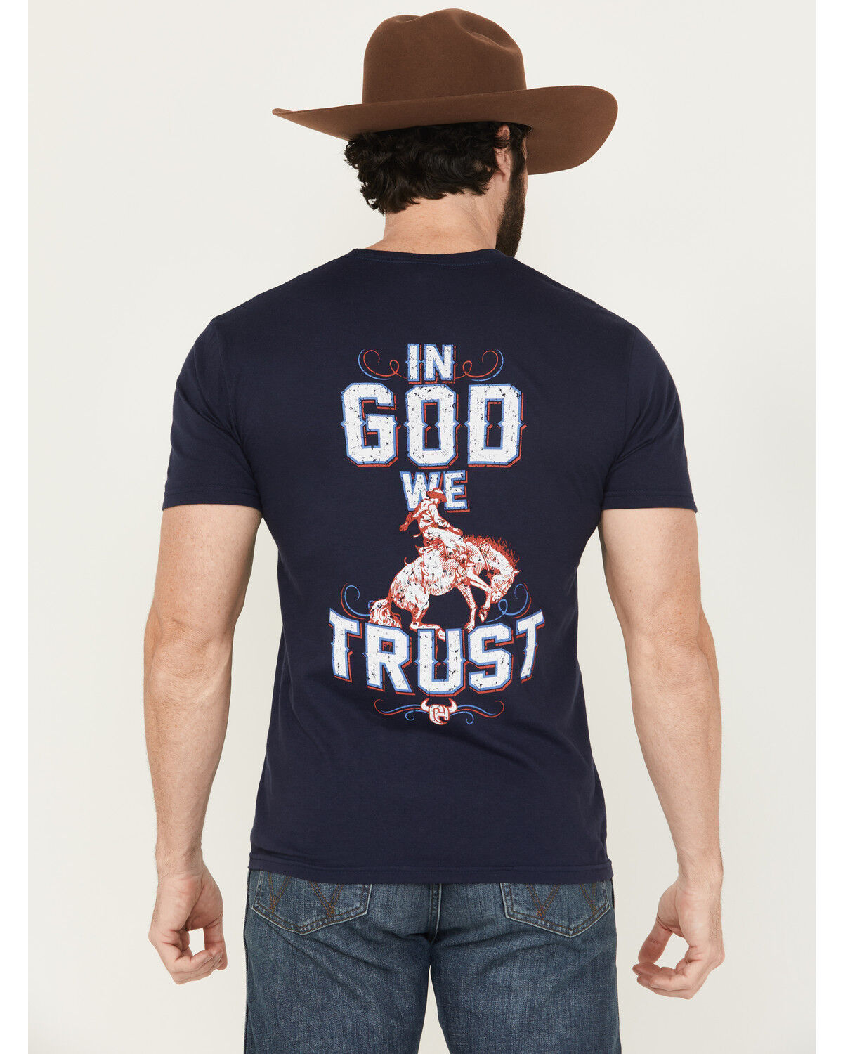 Cowboy Hardware Men's In God We Trust Short Sleeve Graphic T-Shirt