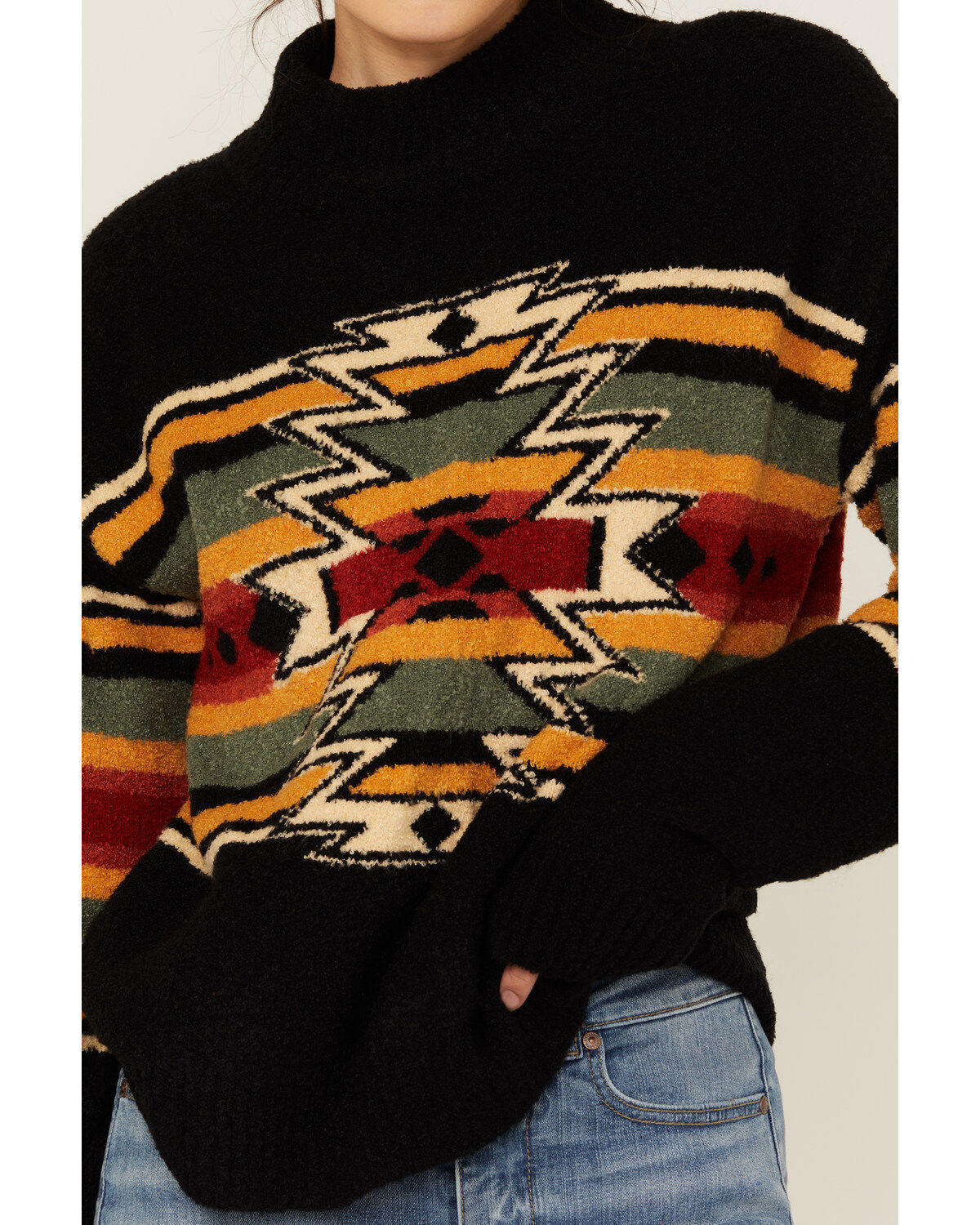 Panhandle Women's Southwestern Print Sweater