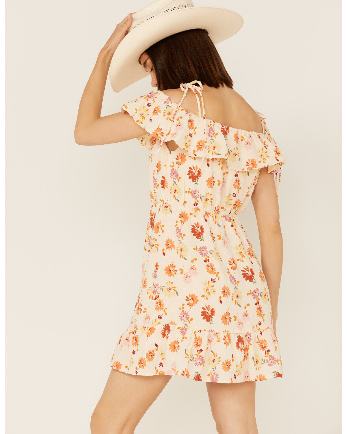 Sadie & Sage Women's Floral Print Moments of Joy Peplum Mini Dress