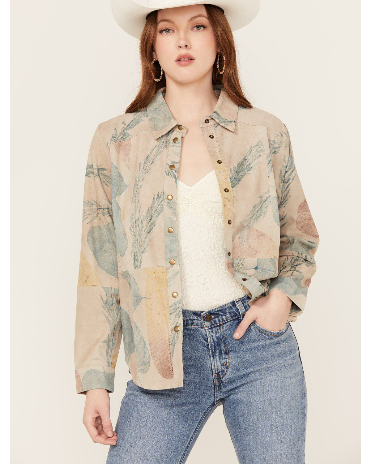 Cleo + Wolf Women's Aron Long Sleeve Printed Shirt