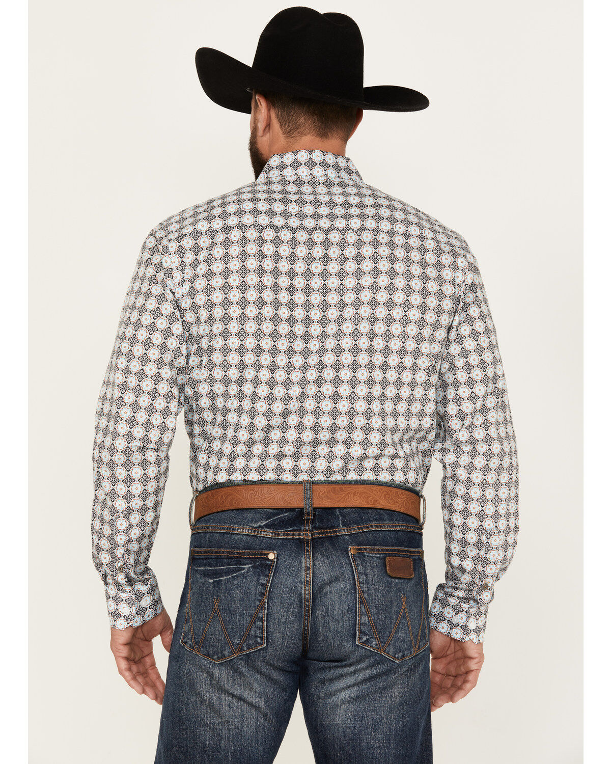 Cinch Men's Medallion Print Long Sleeve Button-Down Western Shirt