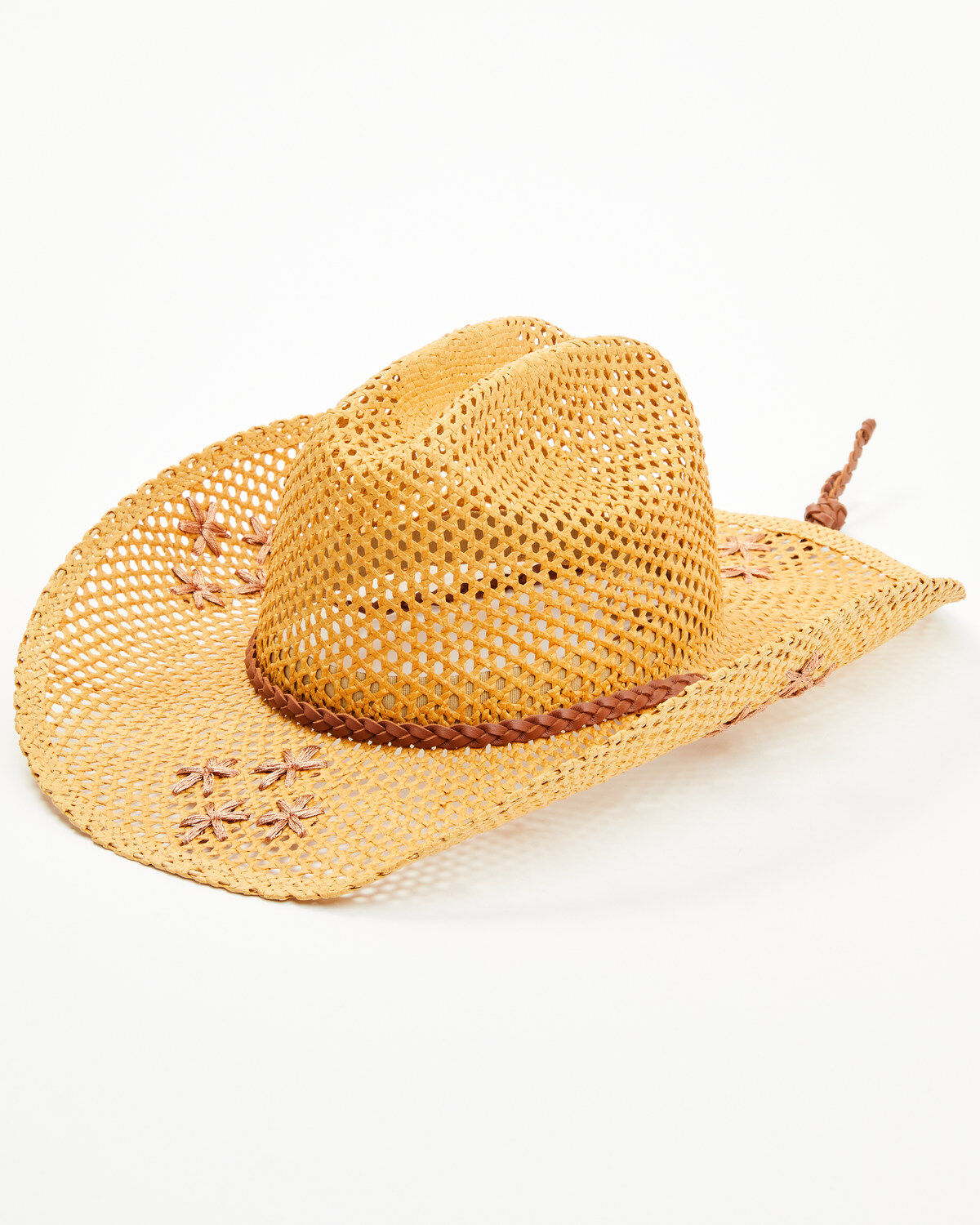 Shyanne Women's Melissa Embroidered Straw Cowboy Hat