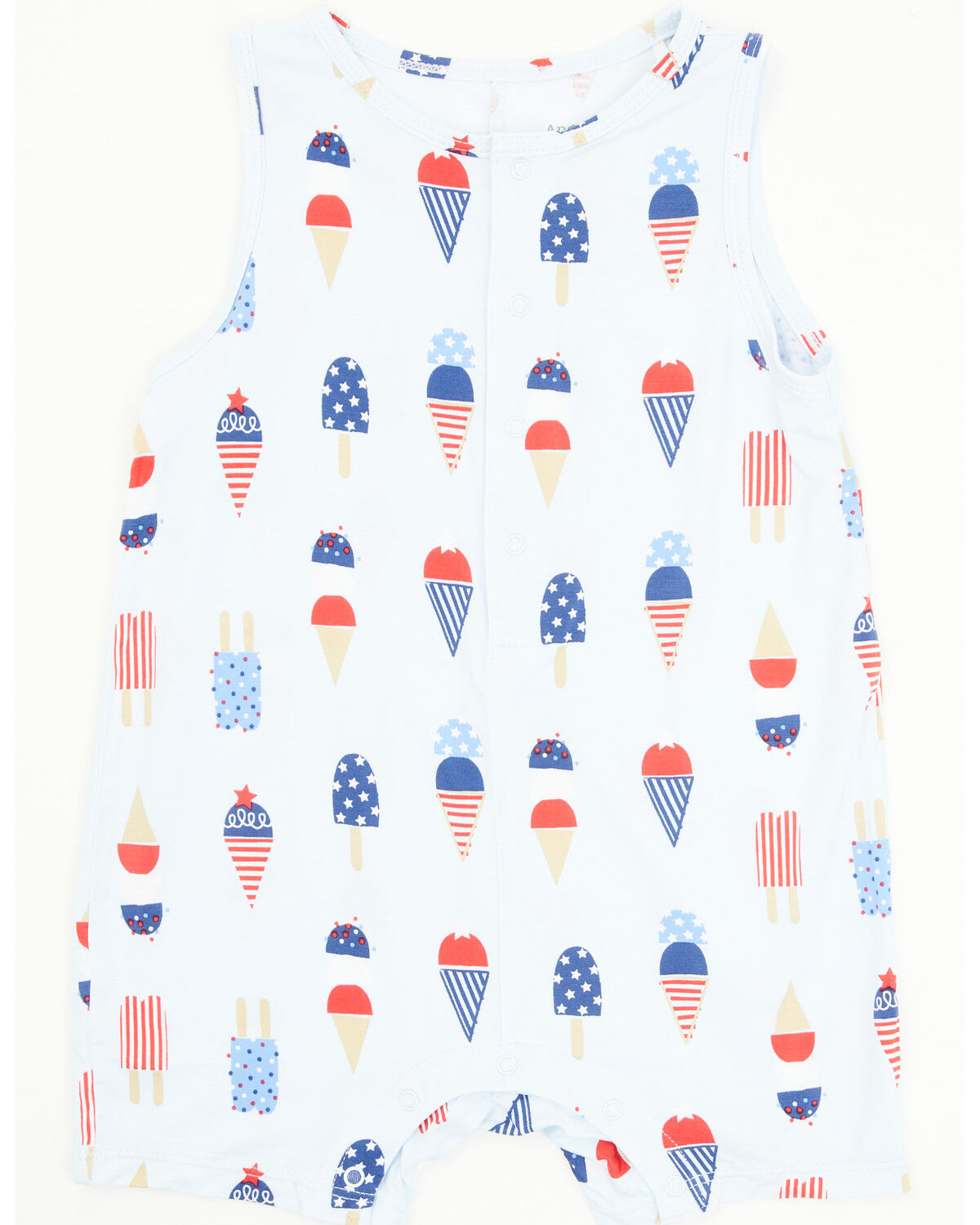 Angel Dear Infant Boys' American Ice Cream Shortie Sleeveless Snap Onesie