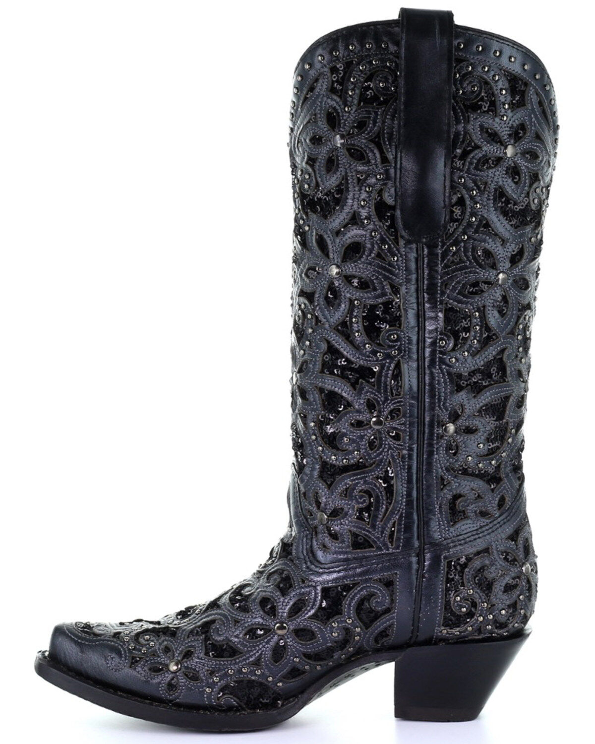Corral Women's Inlay Embroidery Western Boots - Snip Toe