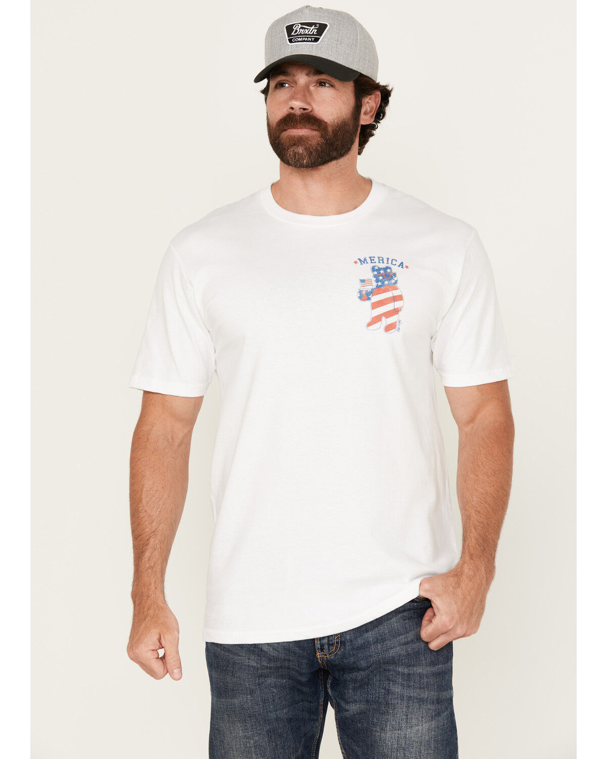 Riot Society Men's Merica Bear Short Sleeve Graphic T-Shirt