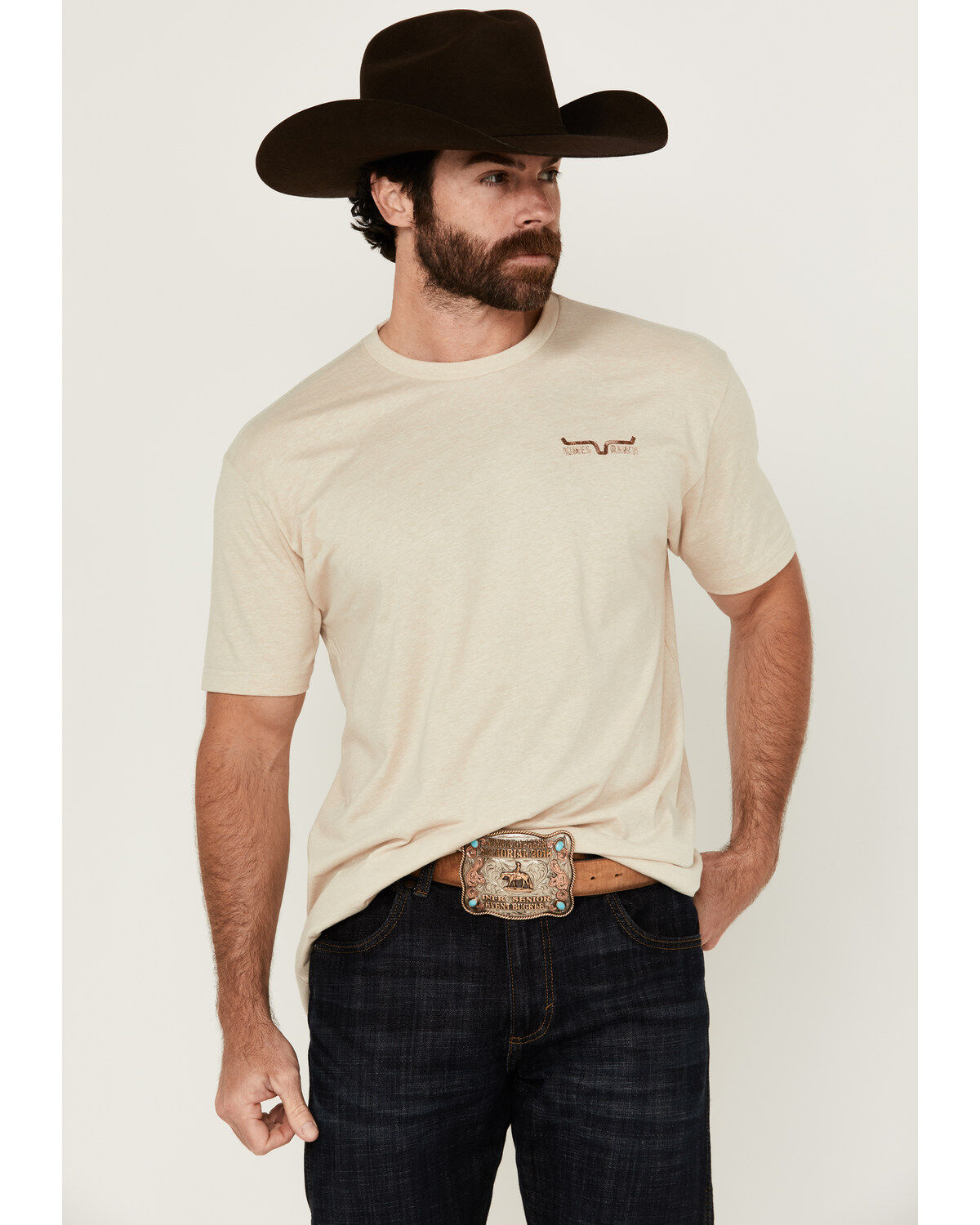 Kimes Ranch Men's Boot Barn Exclusive Graphite Logo Short Sleeve Graphic T-Shirt