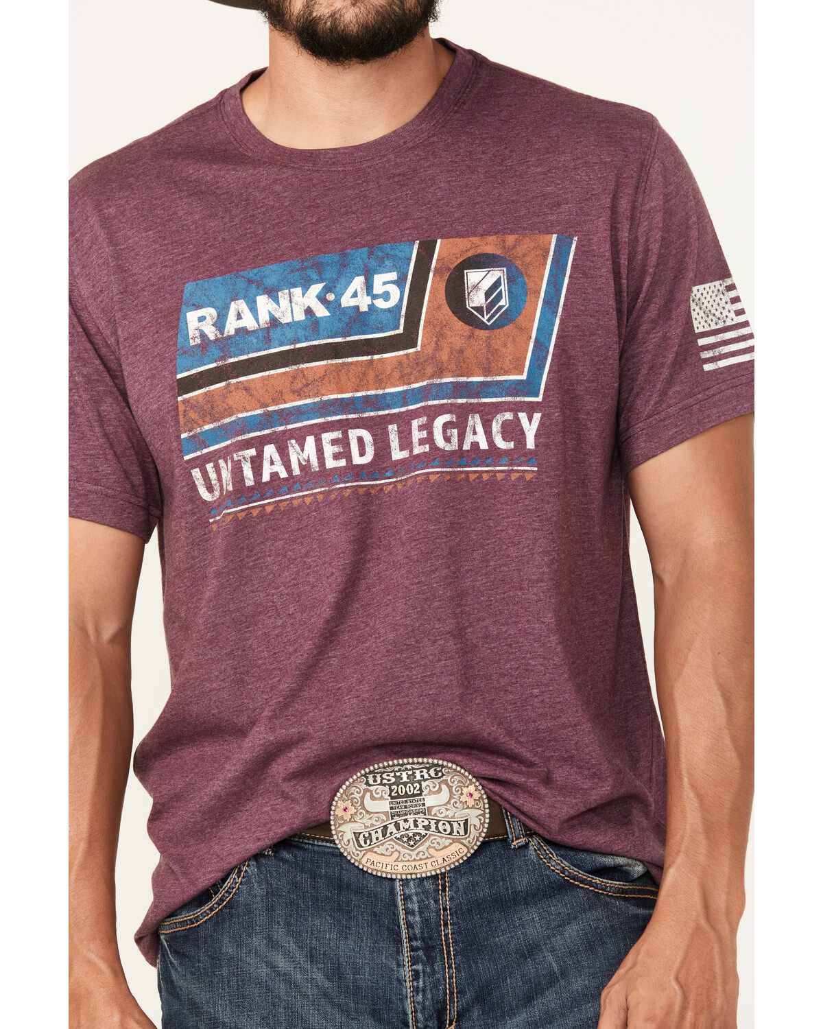 RANK 45® Men's Banner Short Sleeve Graphic T-Shirt