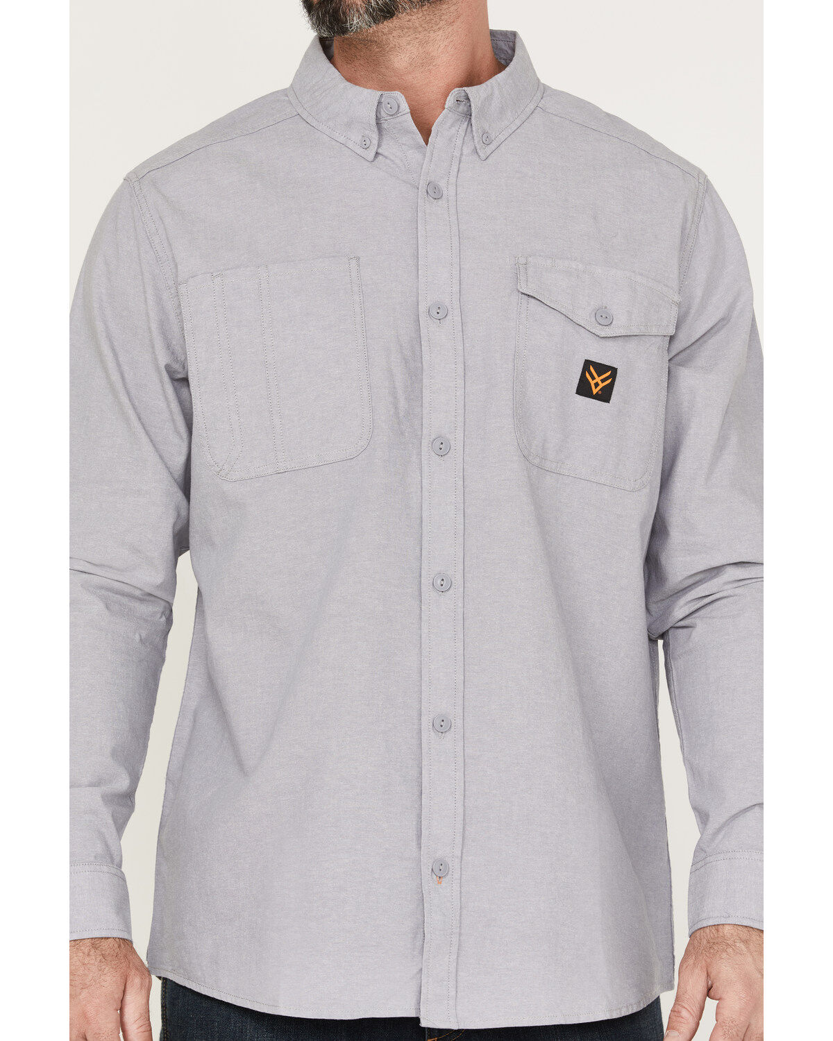 Hawx Men's Chambray Sun Protection Western Shirt